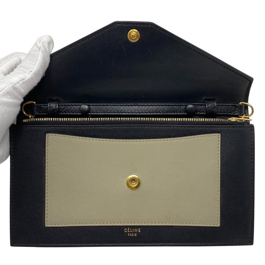 Celine Red Large Pocket Wallet On Chain - Image 4