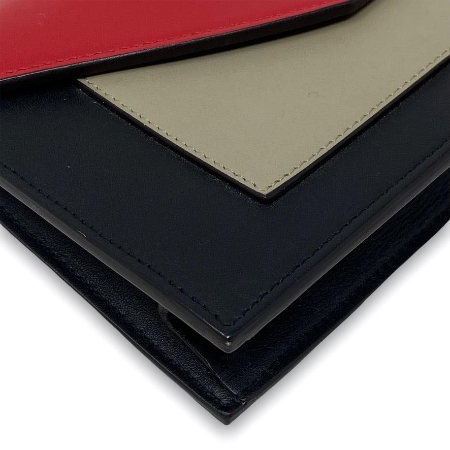 Celine Red Large Pocket Wallet On Chain - Image 6