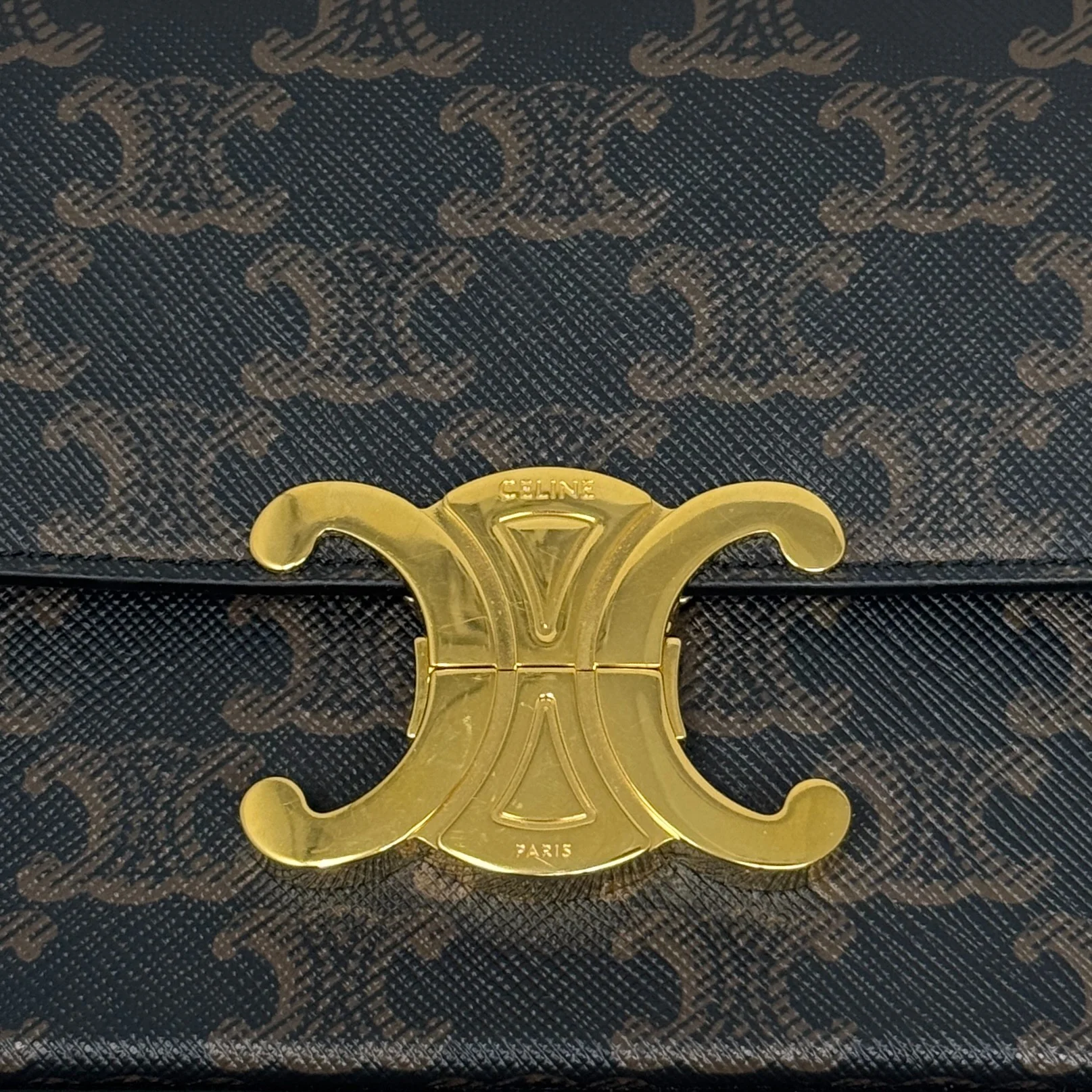 Celine Tan Triomphe Claude Shoulder Bag - Image 10