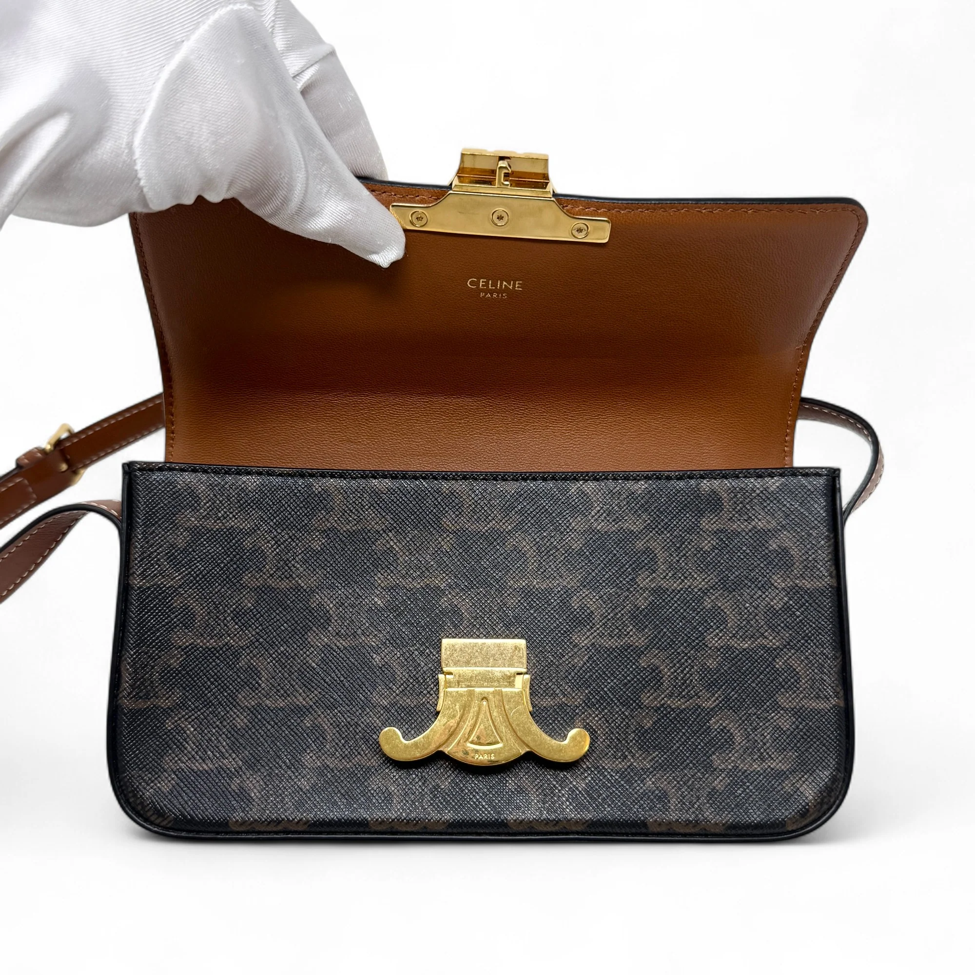 Celine Tan Triomphe Claude Shoulder Bag - Image 11