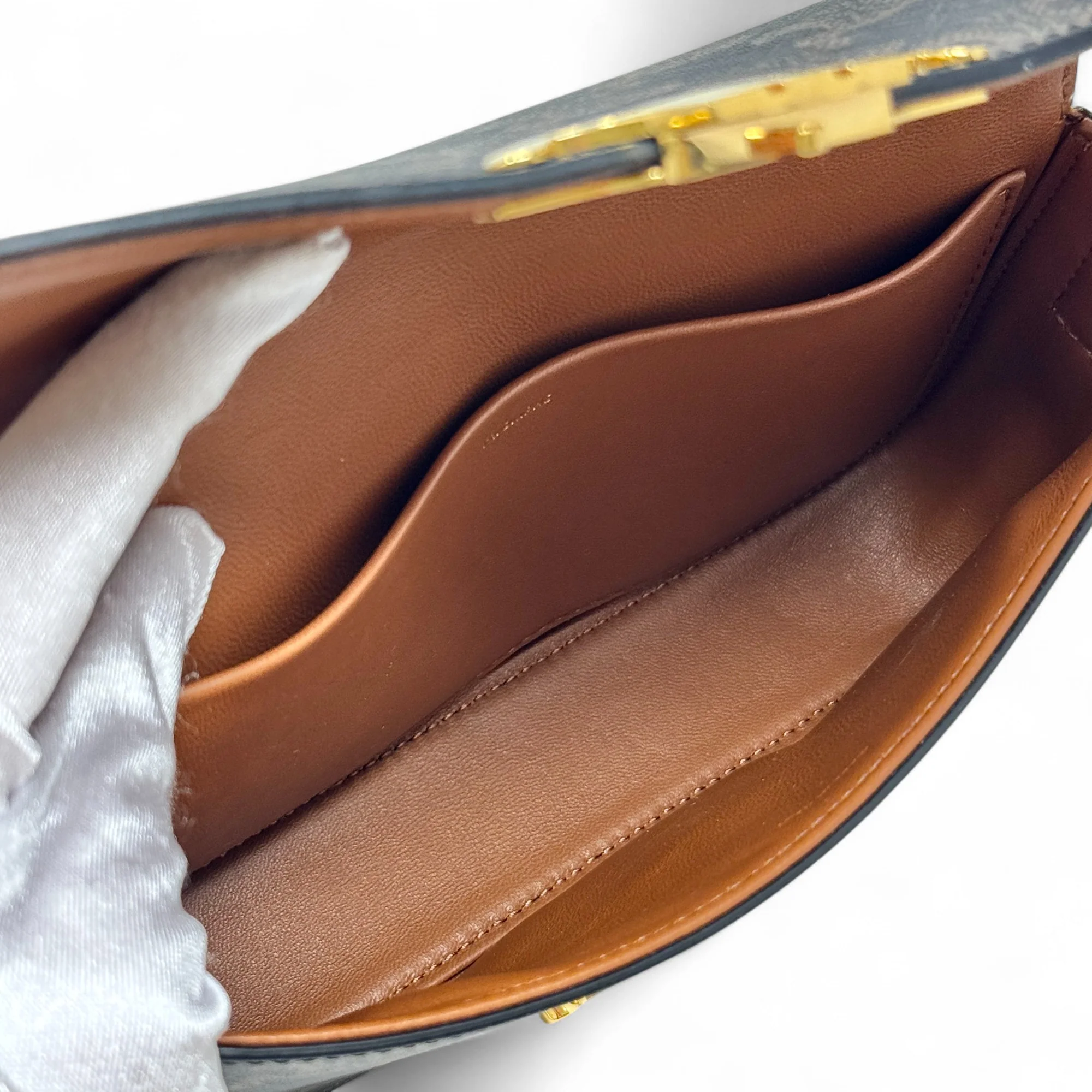 Celine Tan Triomphe Claude Shoulder Bag - Image 13