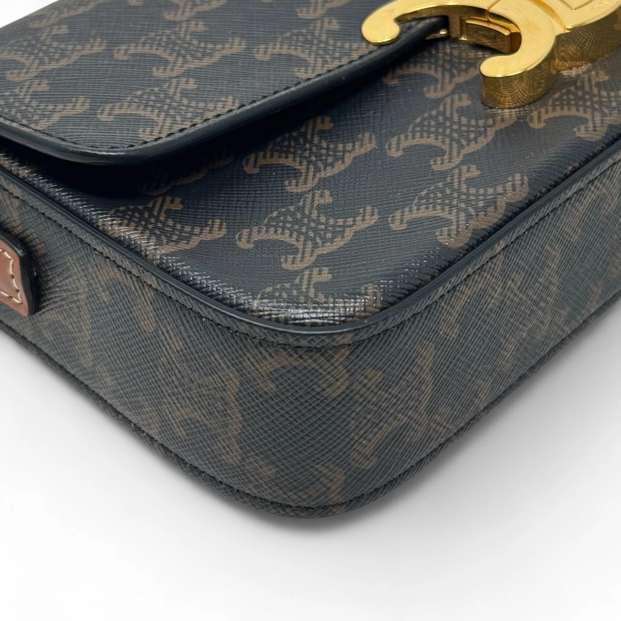 Celine Tan Triomphe Claude Shoulder Bag - Image 7