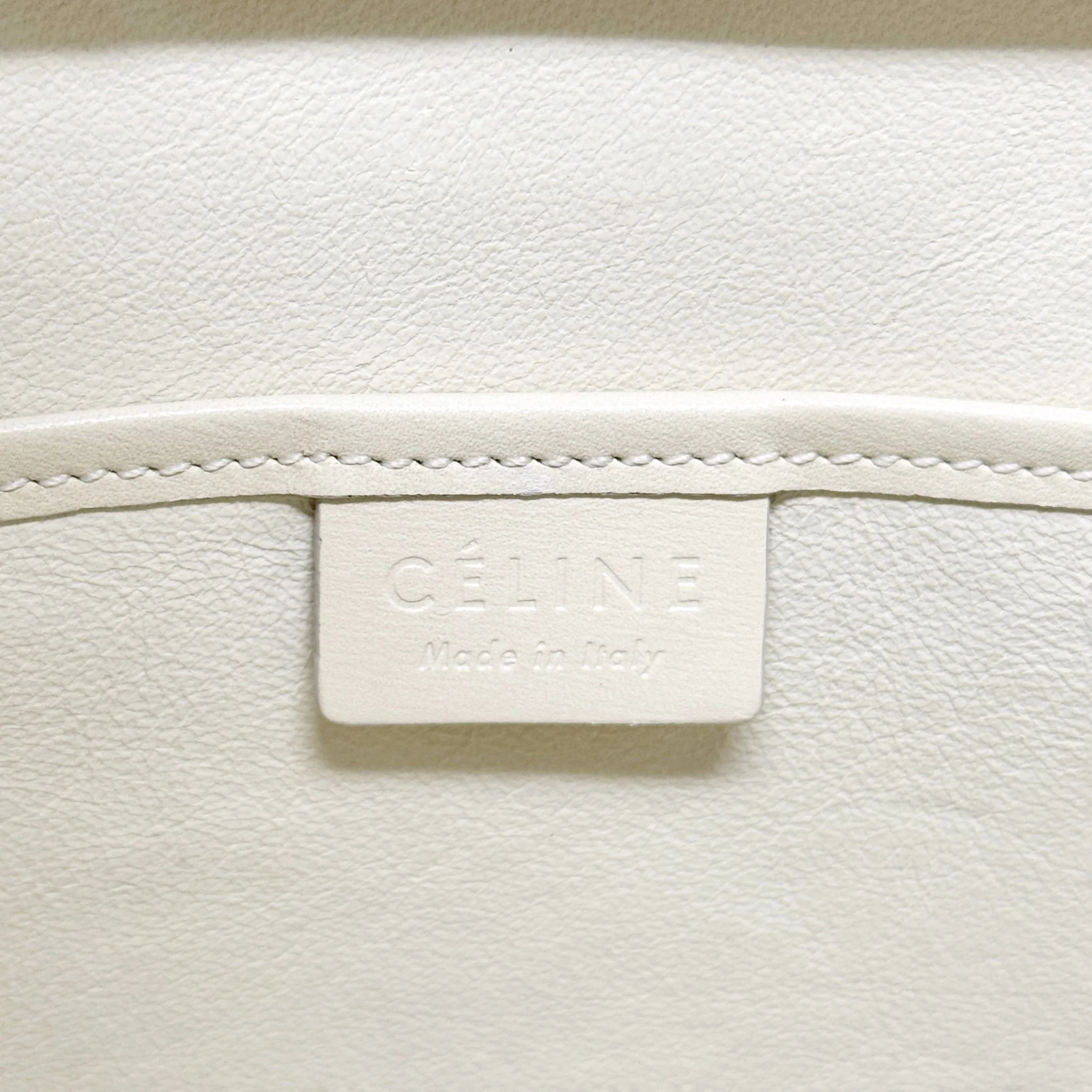 Celine White Nano Luggage Bag - Image 12