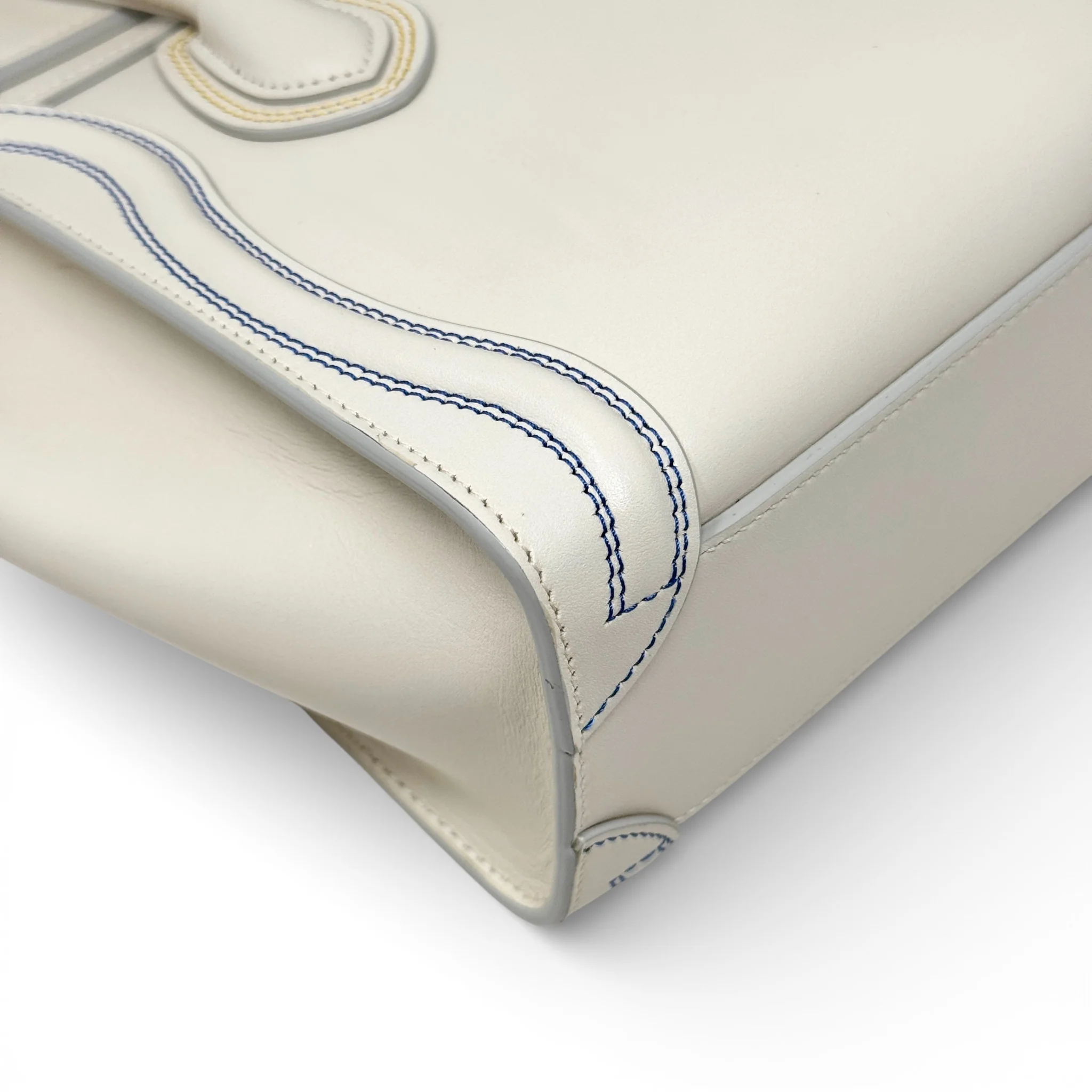 Celine White Nano Luggage Bag - Image 9
