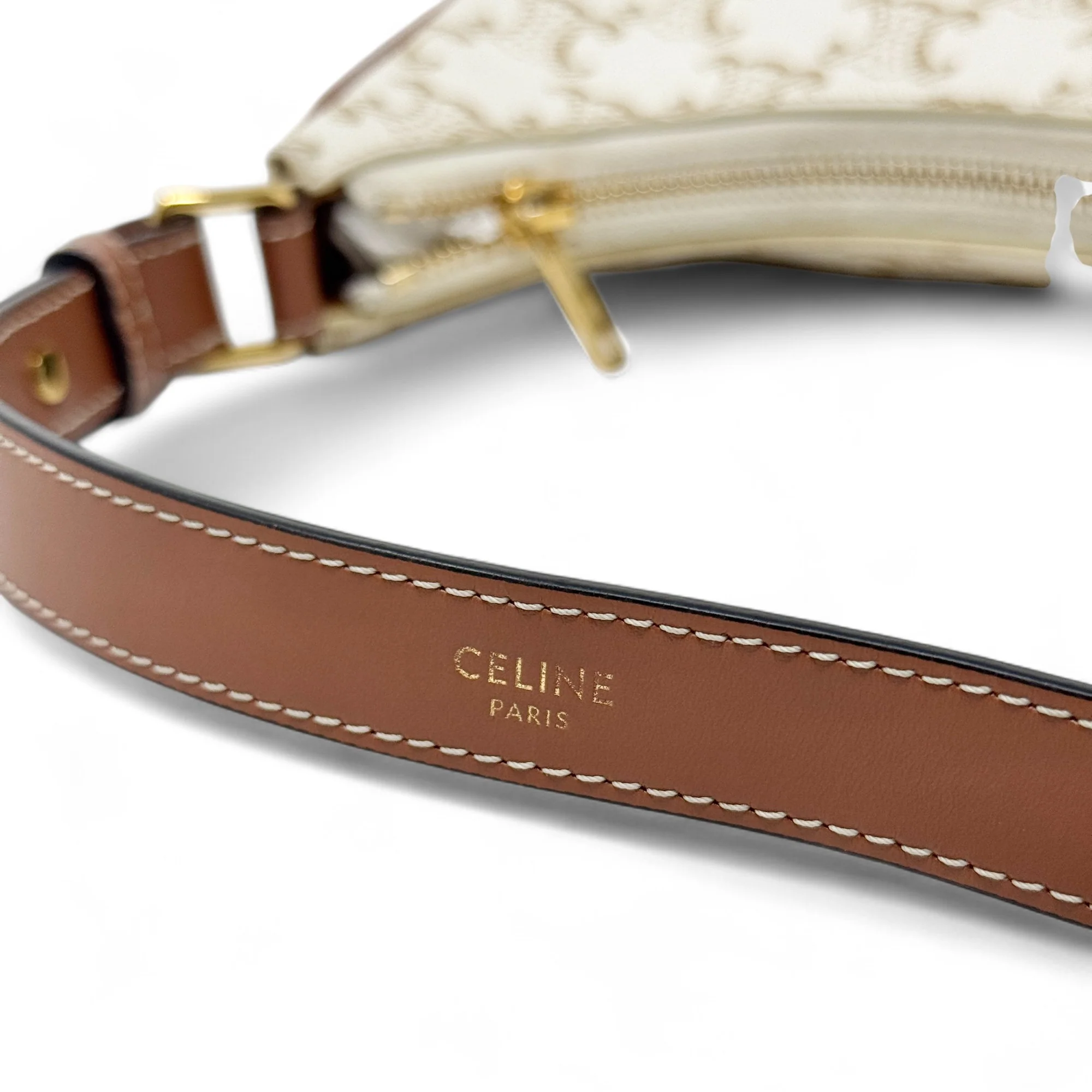 Celine White Triomphe Ava Bag - Image 10