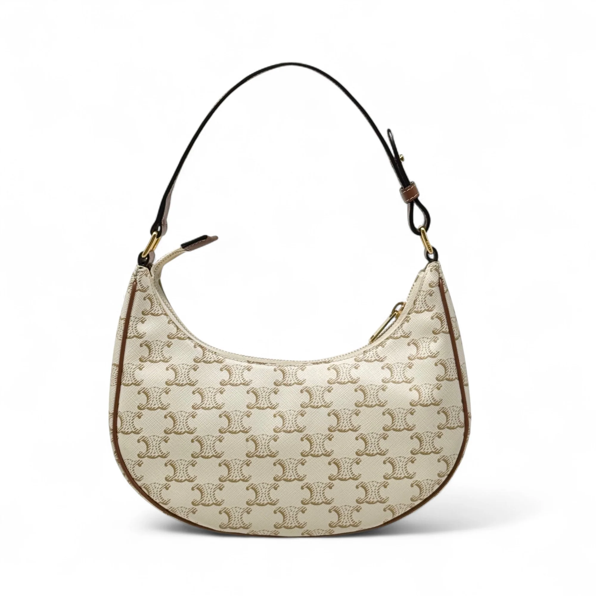Celine White Triomphe Ava Bag - Image 3