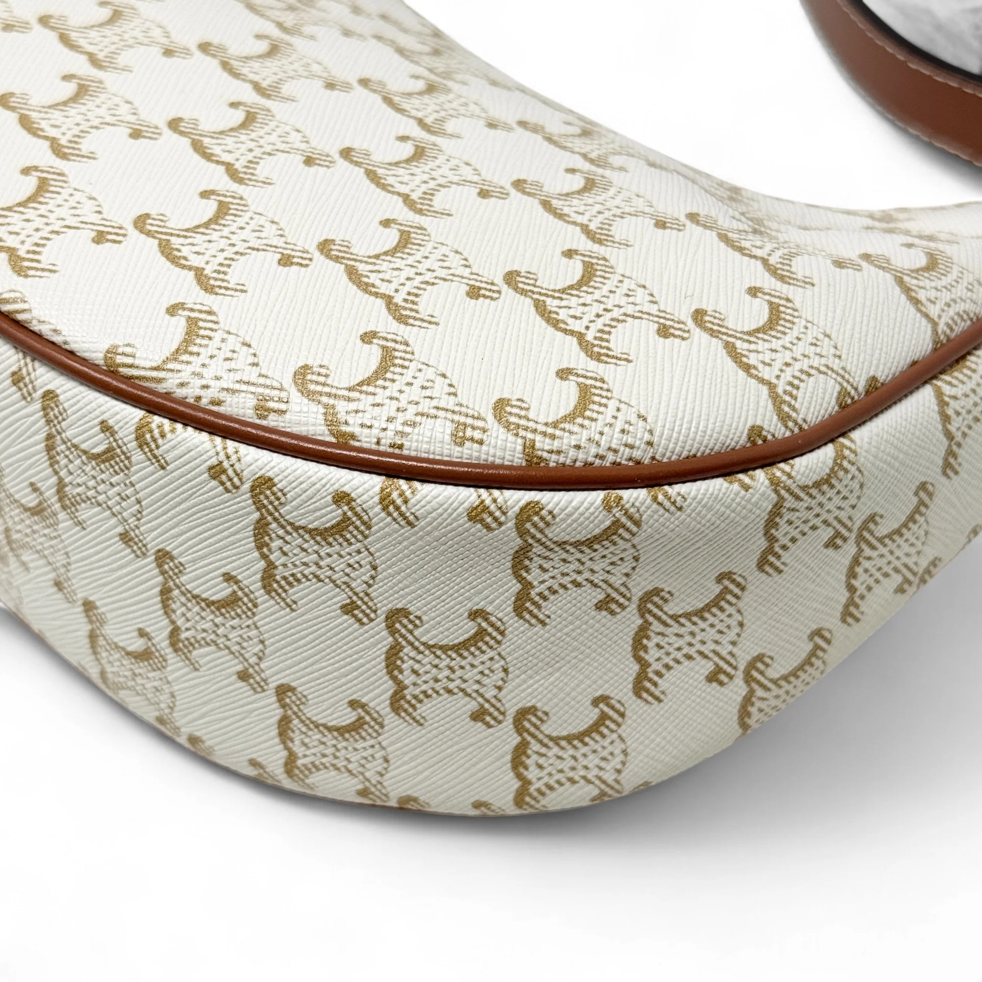 Celine White Triomphe Ava Bag - Image 8