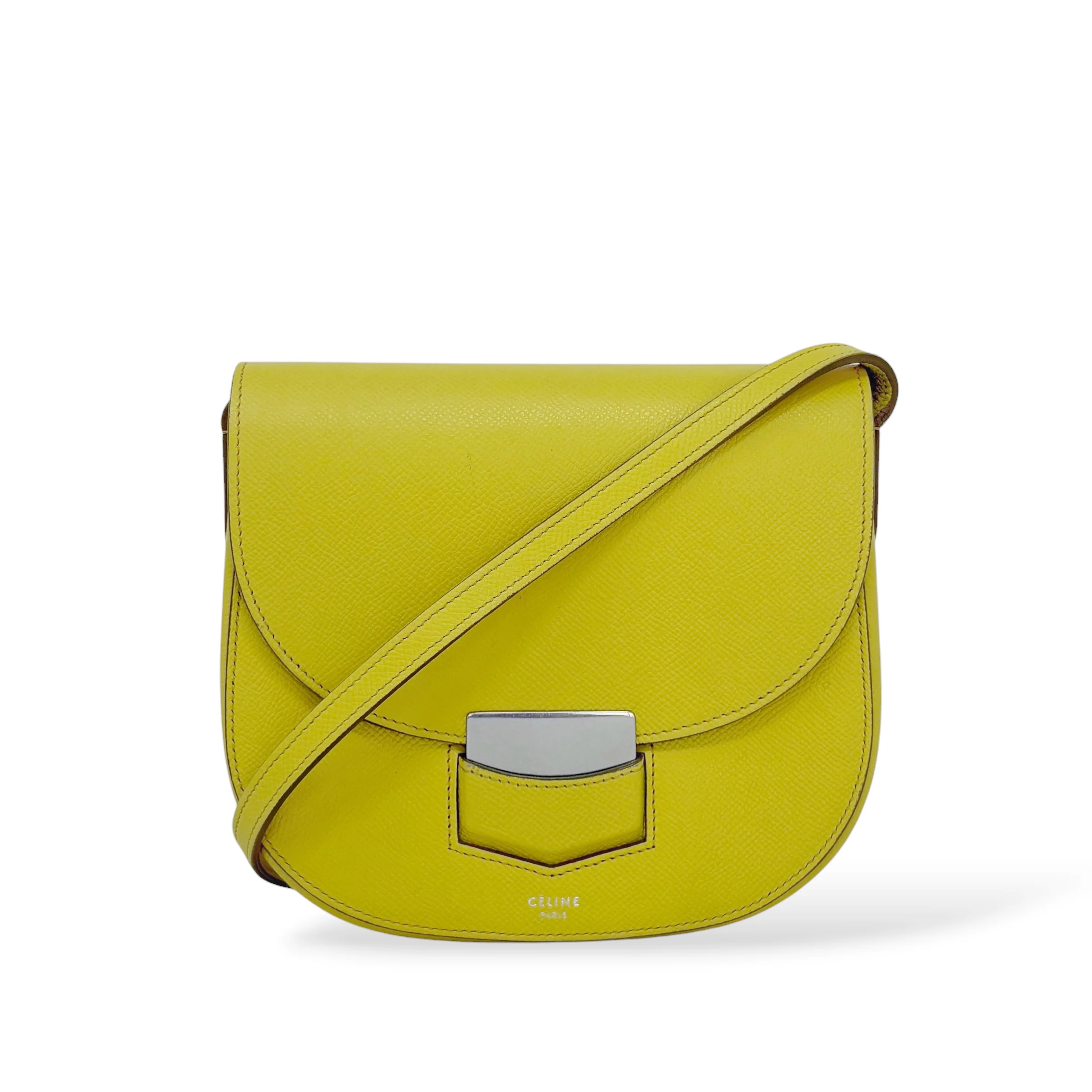 Celine Yellow Small Trotteur Bag