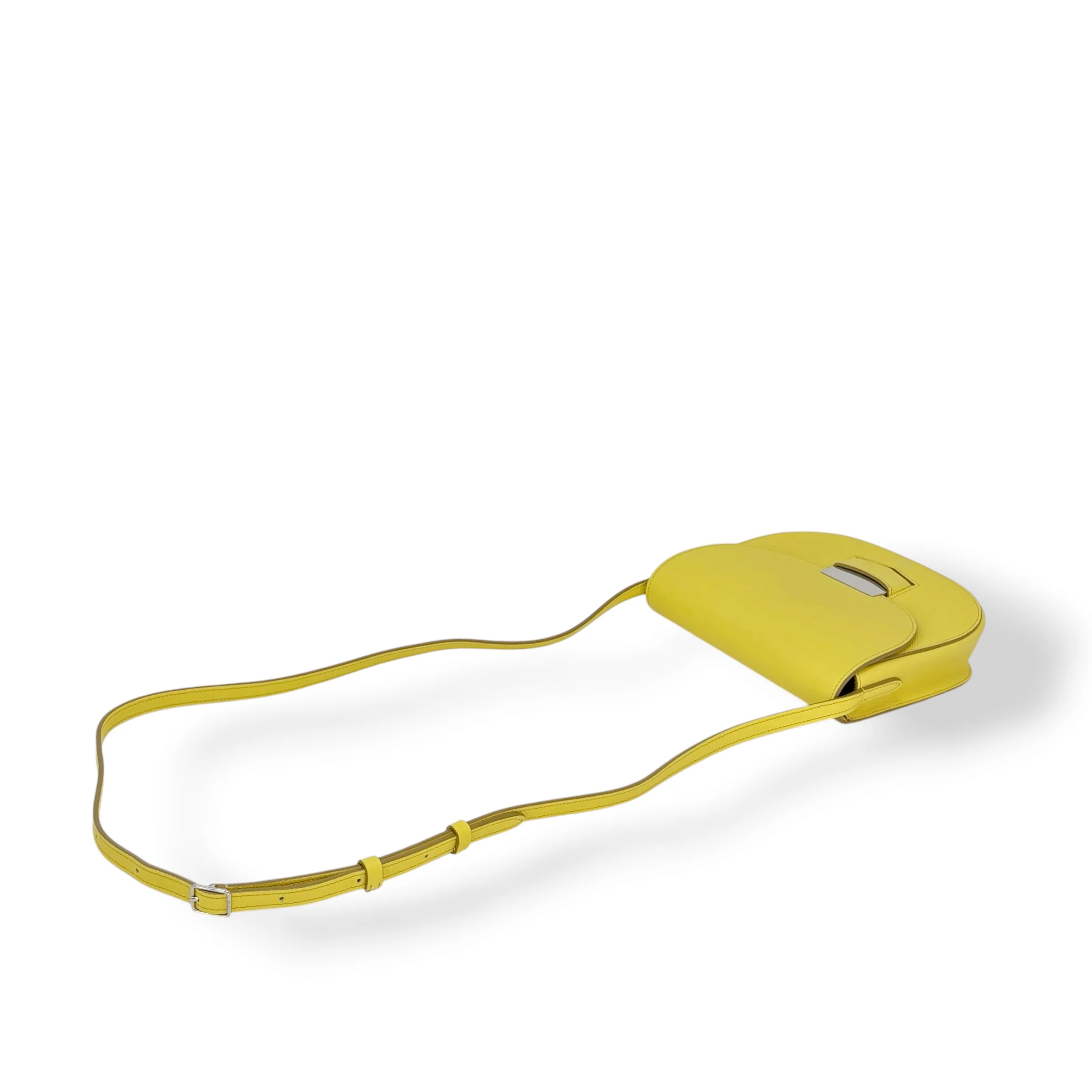 Celine Yellow Small Trotteur Bag - Image 14