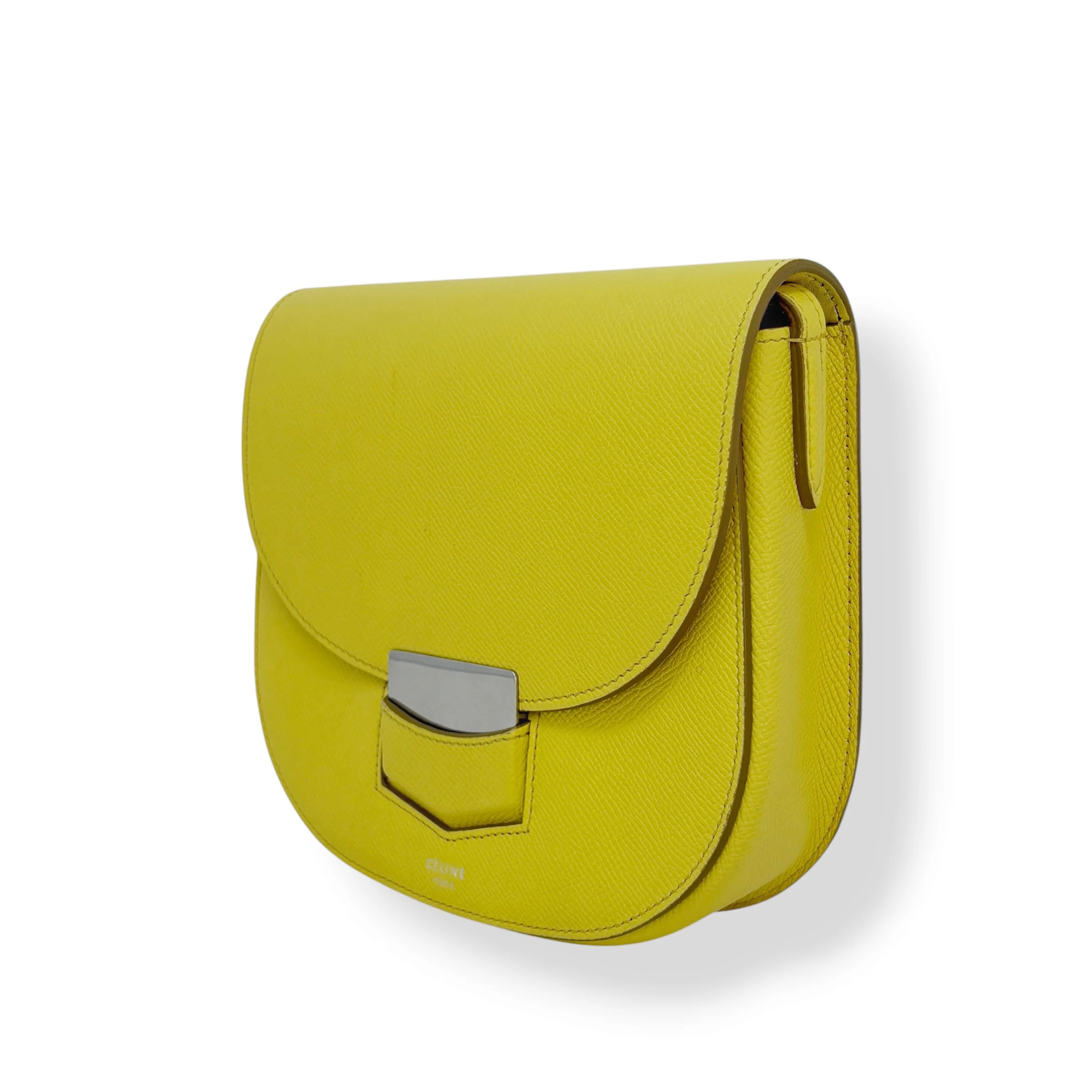 Celine Yellow Small Trotteur Bag - Image 2