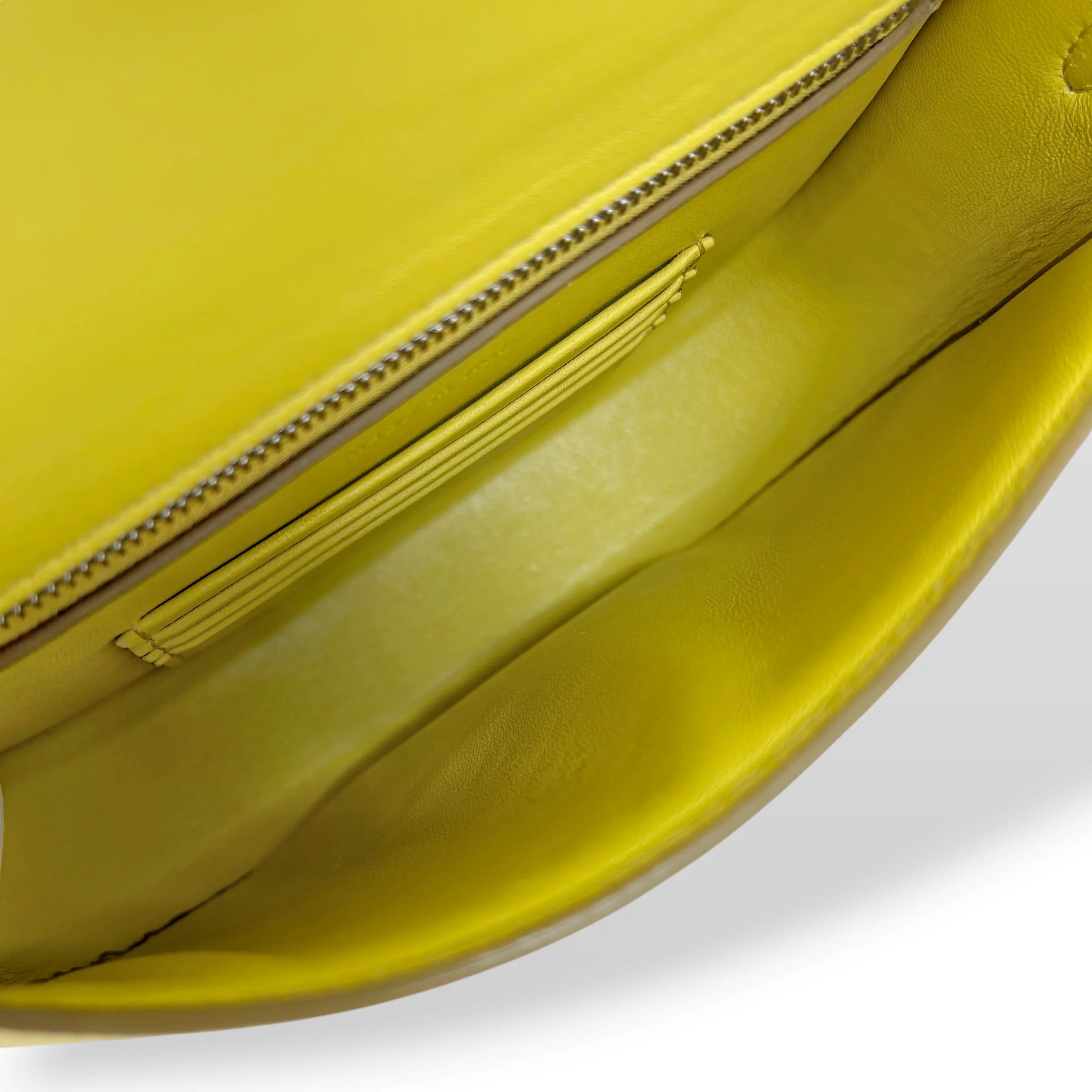 Celine Yellow Small Trotteur Bag - Image 6