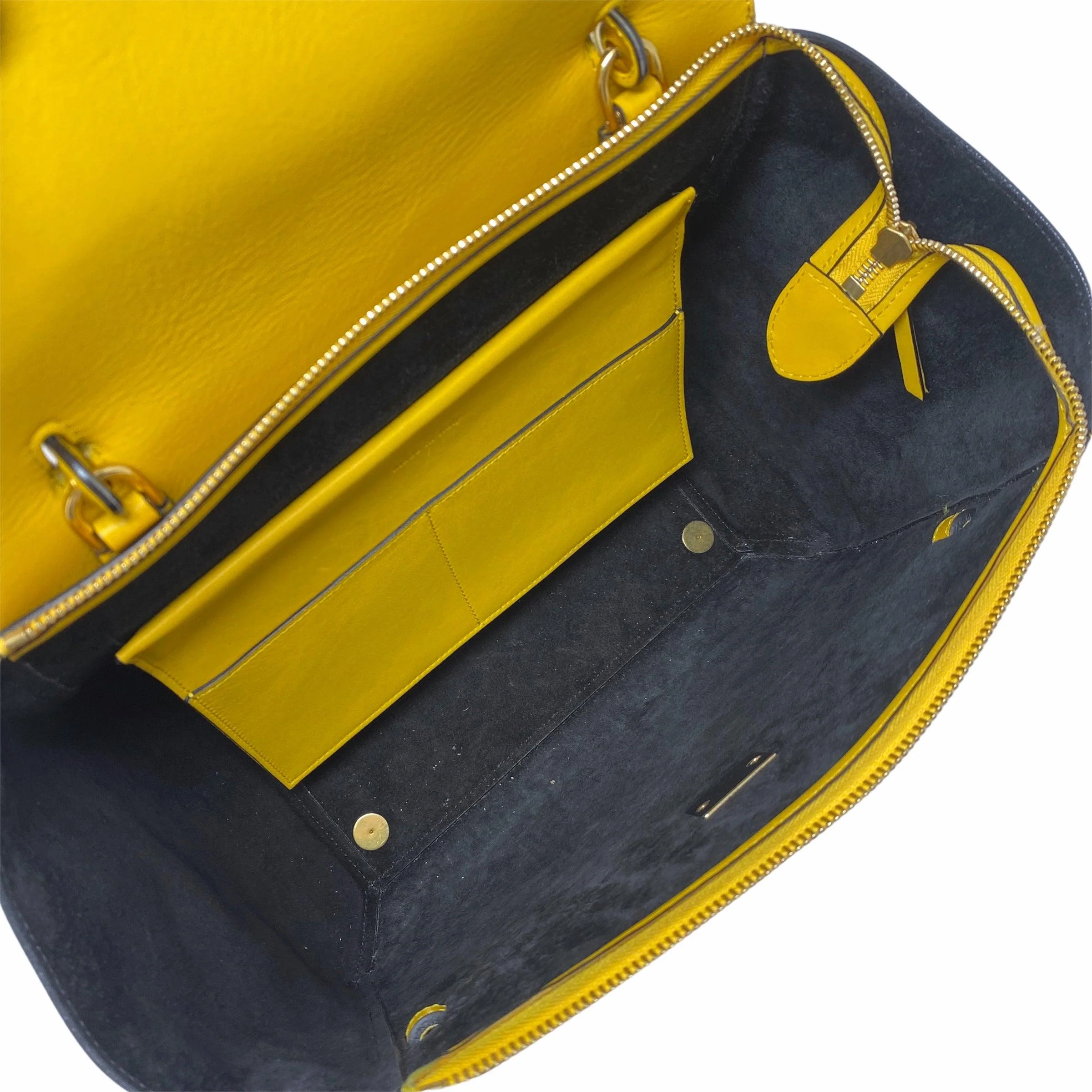 Celine Yellow Mini Belt Bag - Image 10