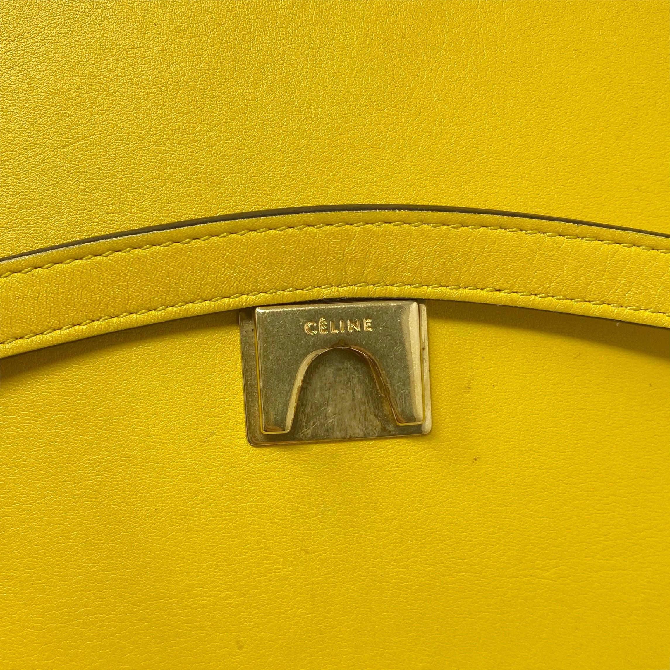 Celine Yellow Mini Belt Bag - Image 12