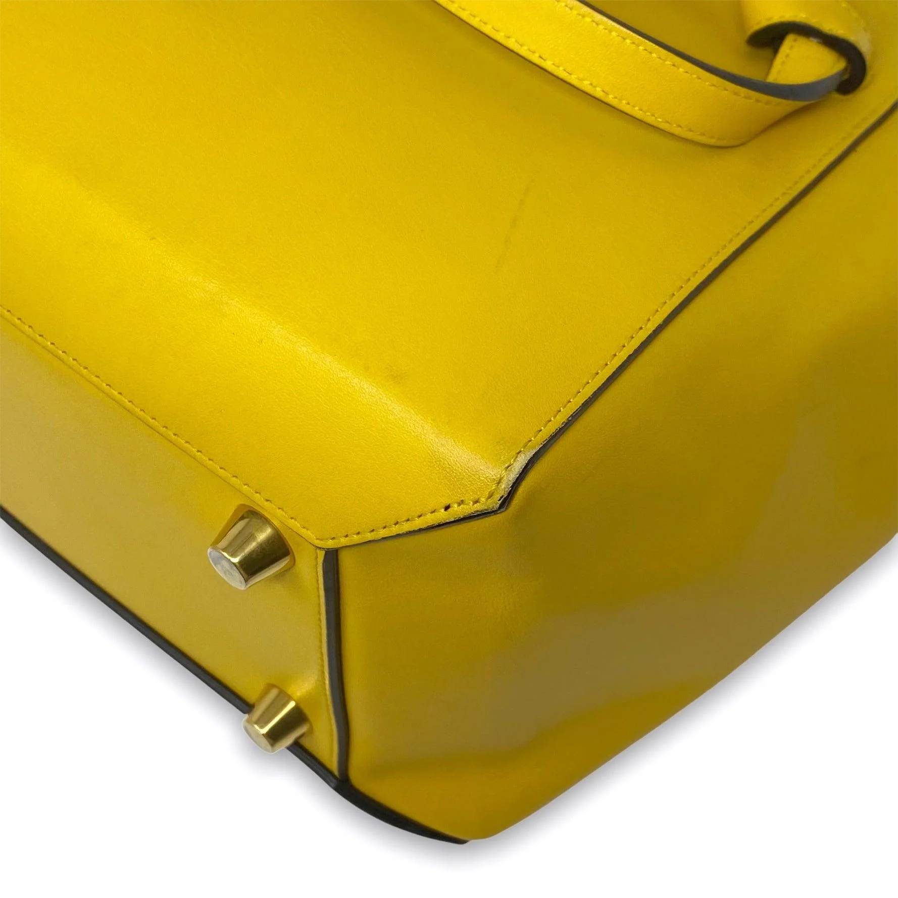 Celine Yellow Mini Belt Bag - Image 5