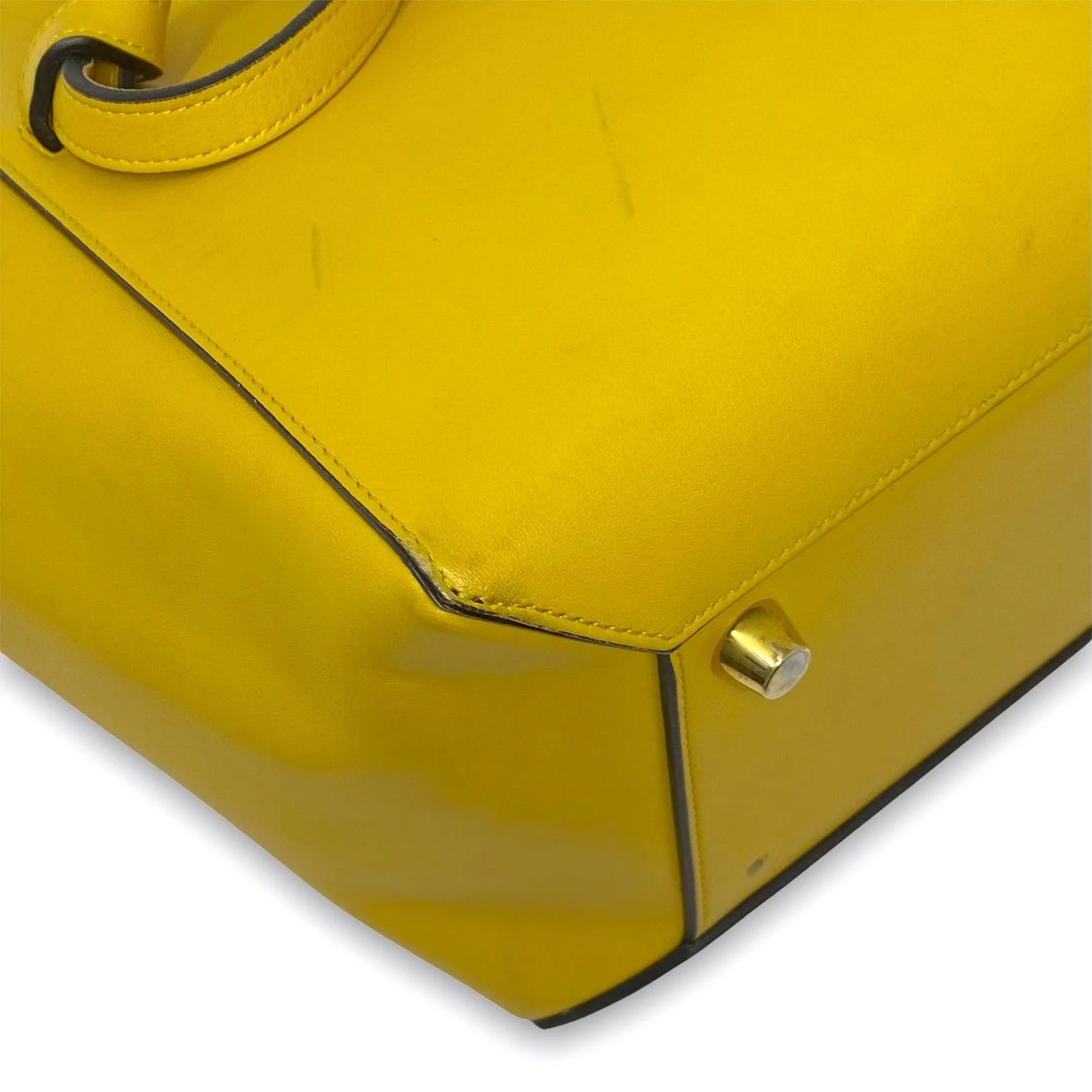 Celine Yellow Mini Belt Bag - Image 6