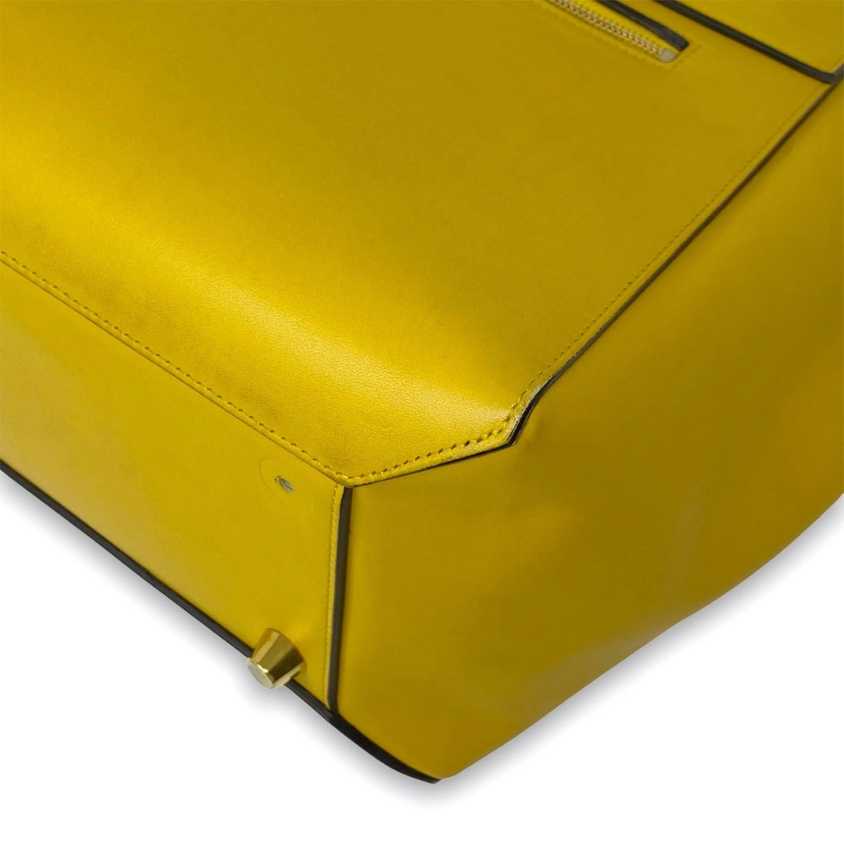 Celine Yellow Mini Belt Bag - Image 7