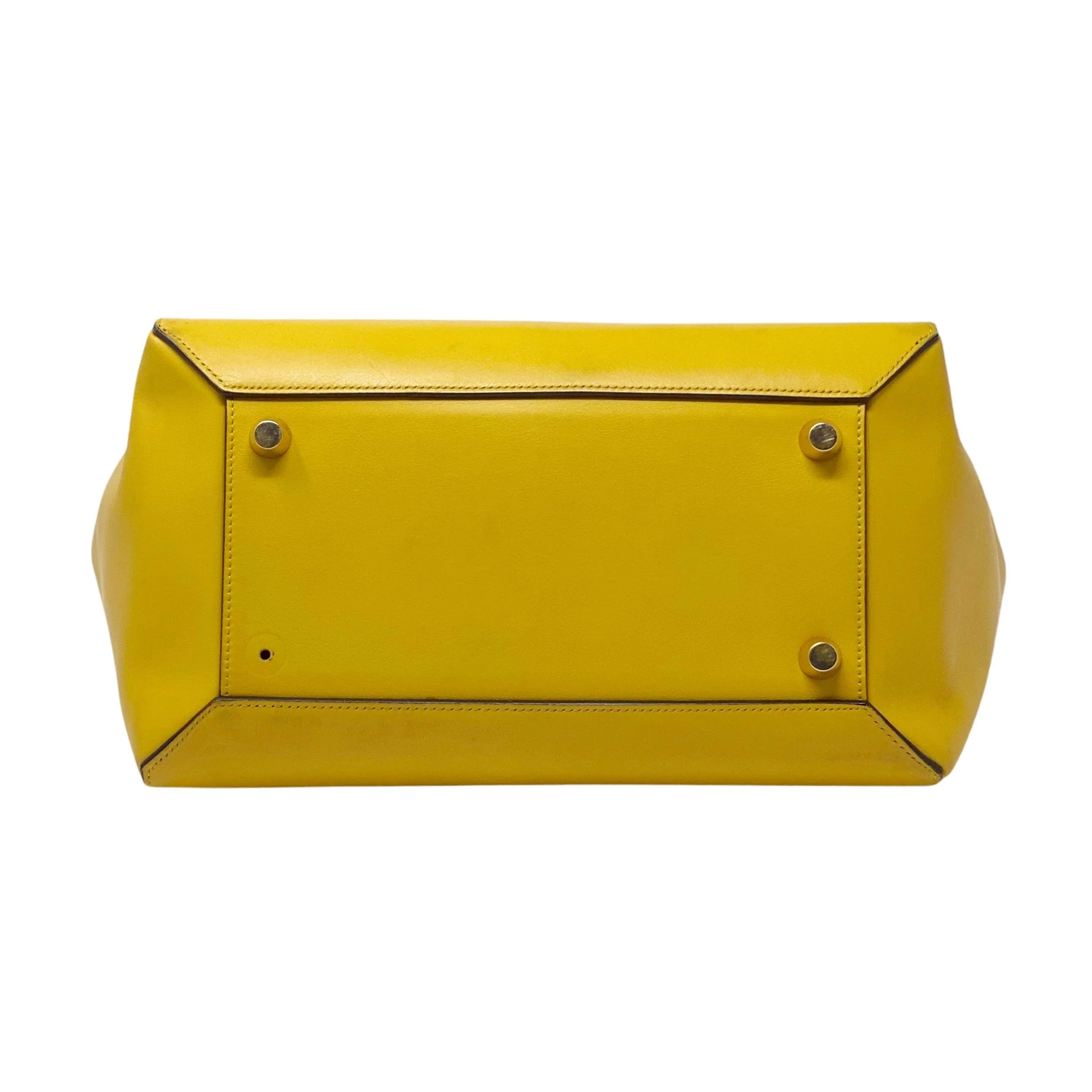 Celine Yellow Mini Belt Bag - Image 9
