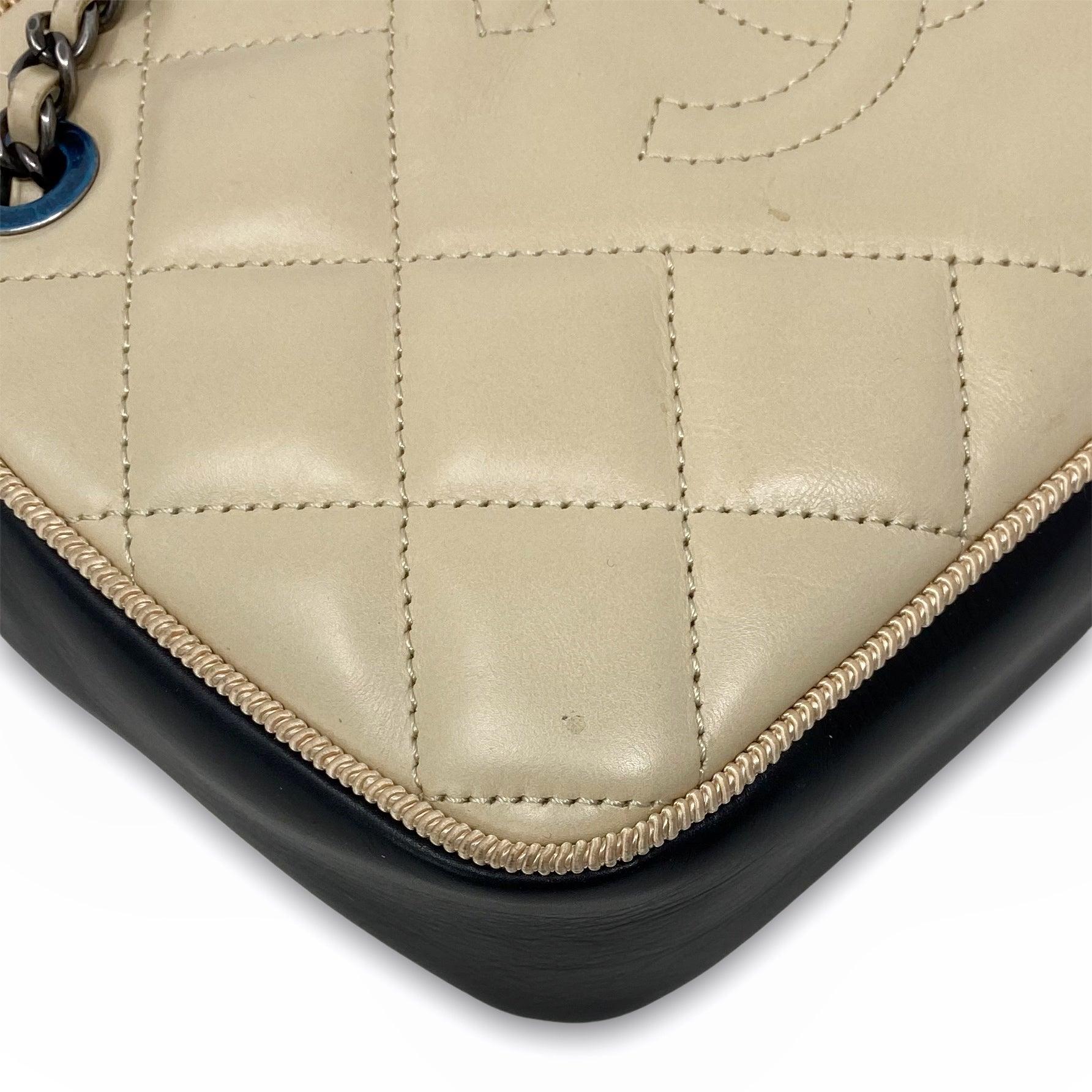 Chanel Beige Calfskin Small Ballerine Camera Bag - Image 6
