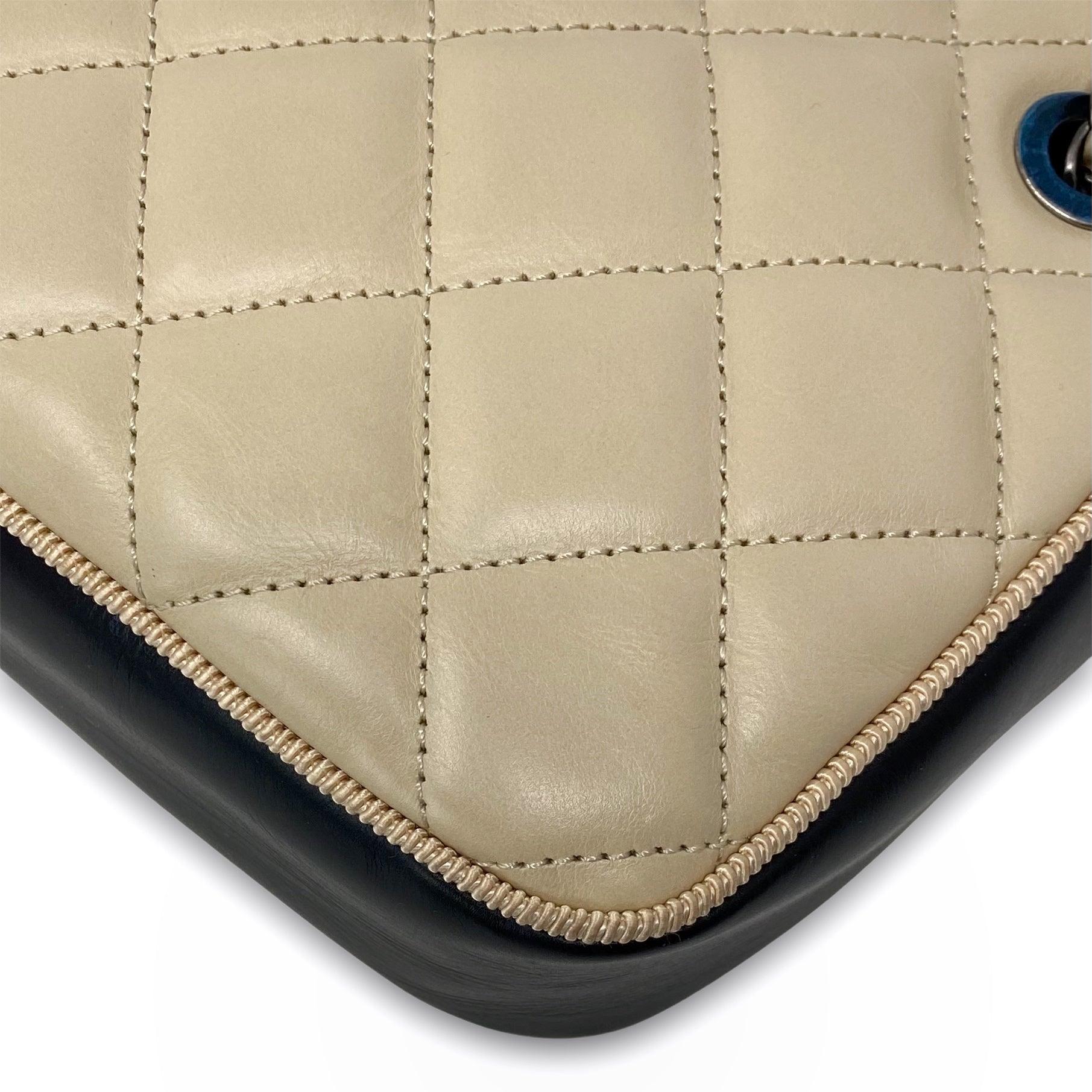 Chanel Beige Calfskin Small Ballerine Camera Bag - Image 7