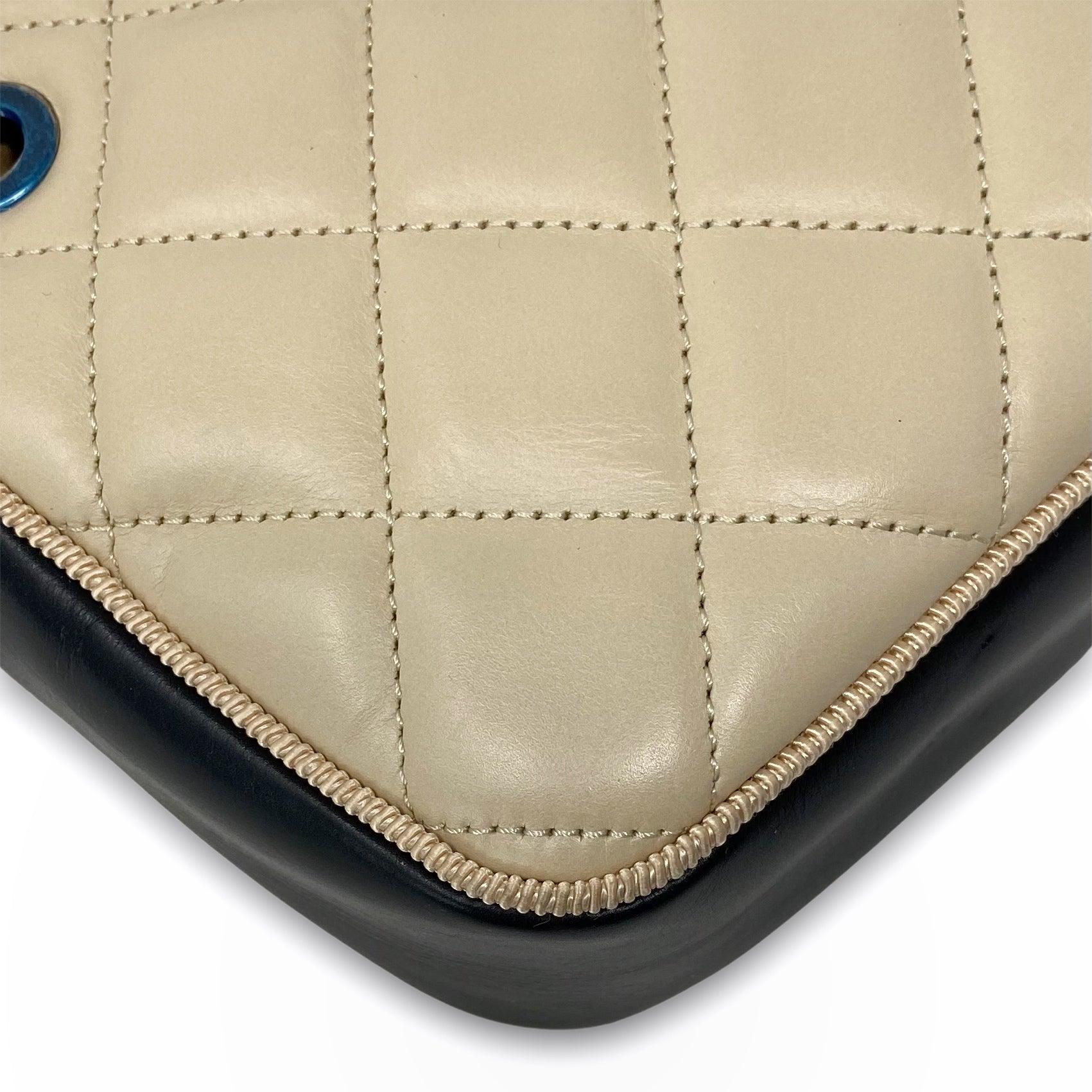 Chanel Beige Calfskin Small Ballerine Camera Bag - Image 8