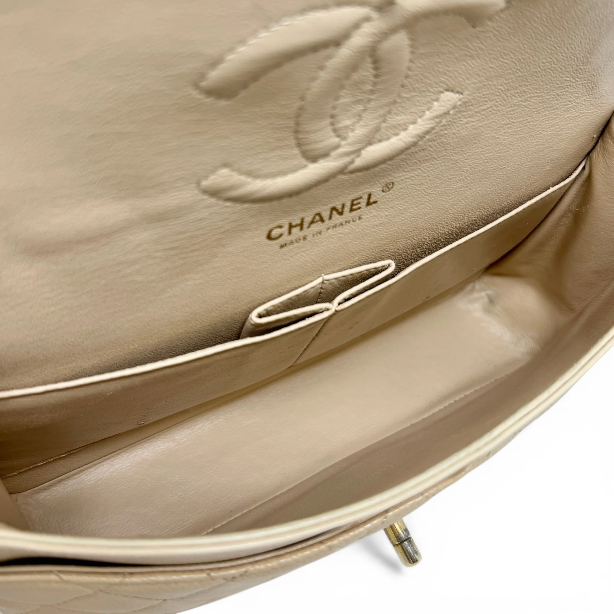 Chanel Beige Medium Classic Flap - Image 13