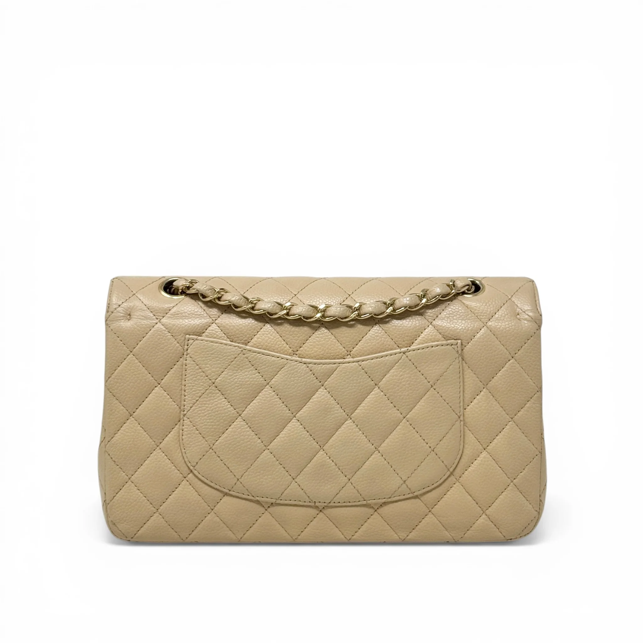 Chanel Beige Medium Classic Flap - Image 3