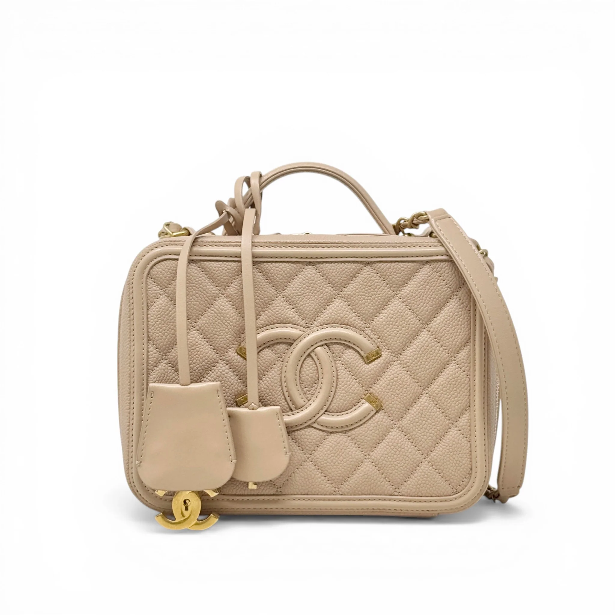 Chanel Beige Medium Filigree Case