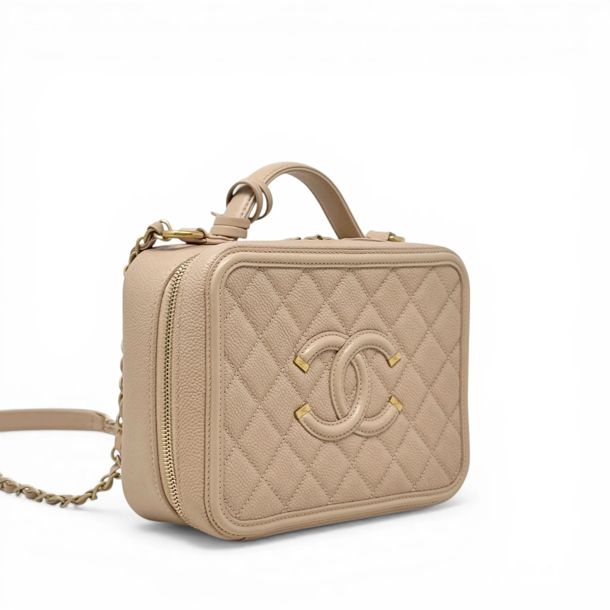 Chanel Beige Medium Filigree Case - Image 4