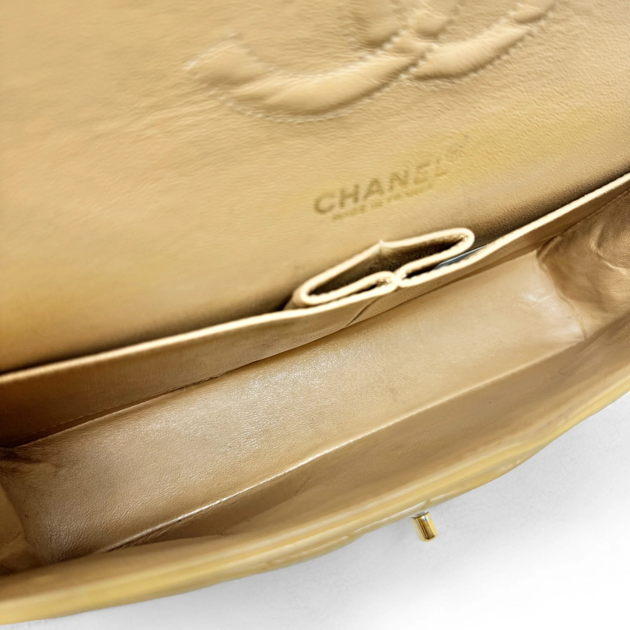 Chanel Beige Medium Vintage Classic Flap - Image 13