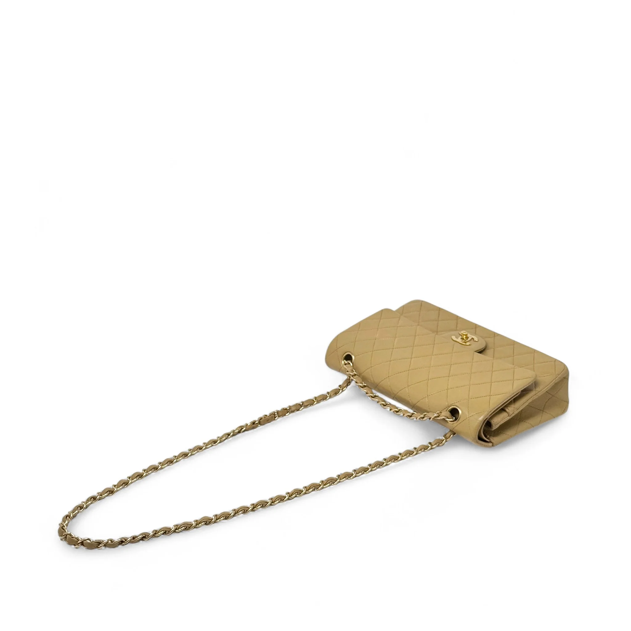 Chanel Beige Medium Vintage Classic Flap - Image 16