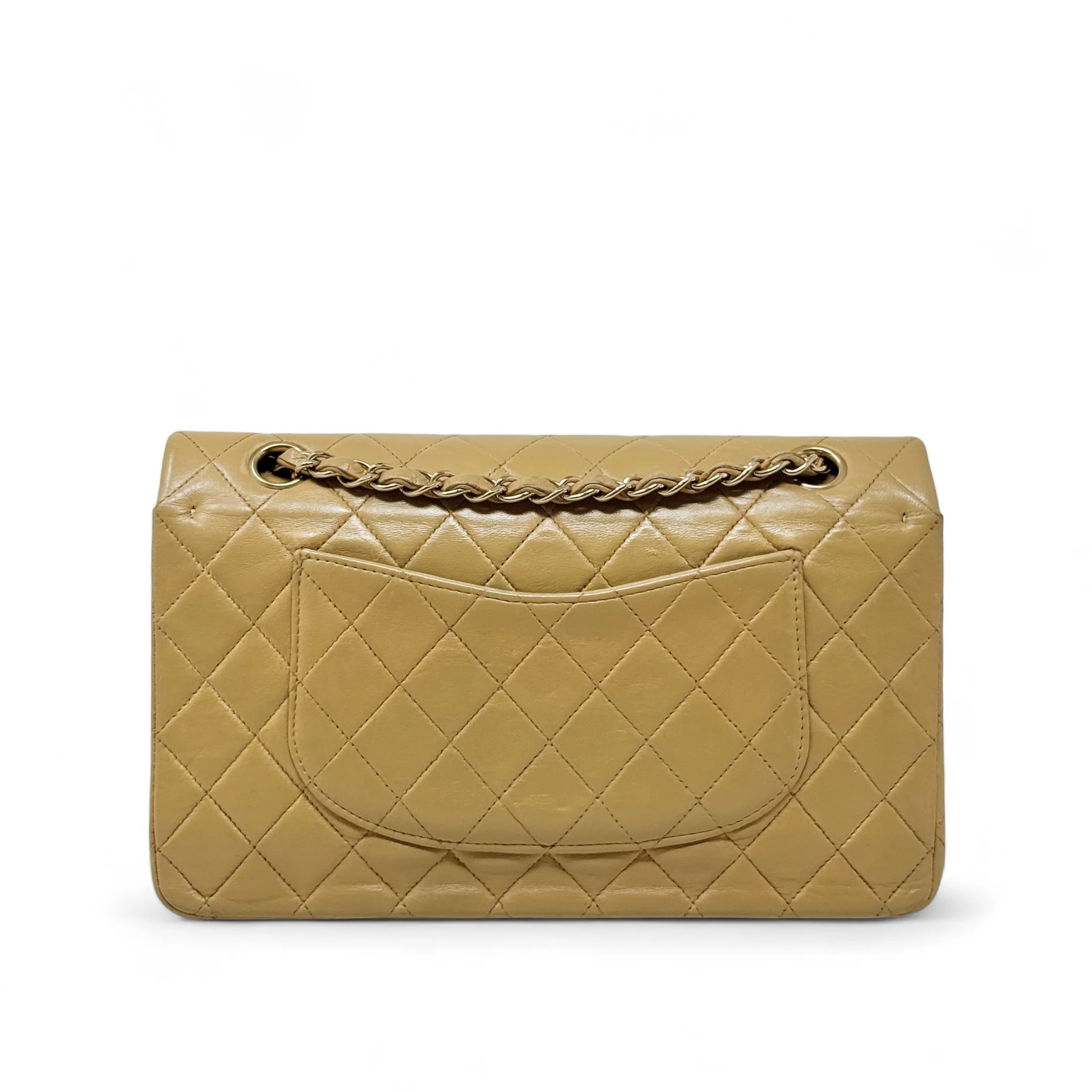 Chanel Beige Medium Vintage Classic Flap - Image 3