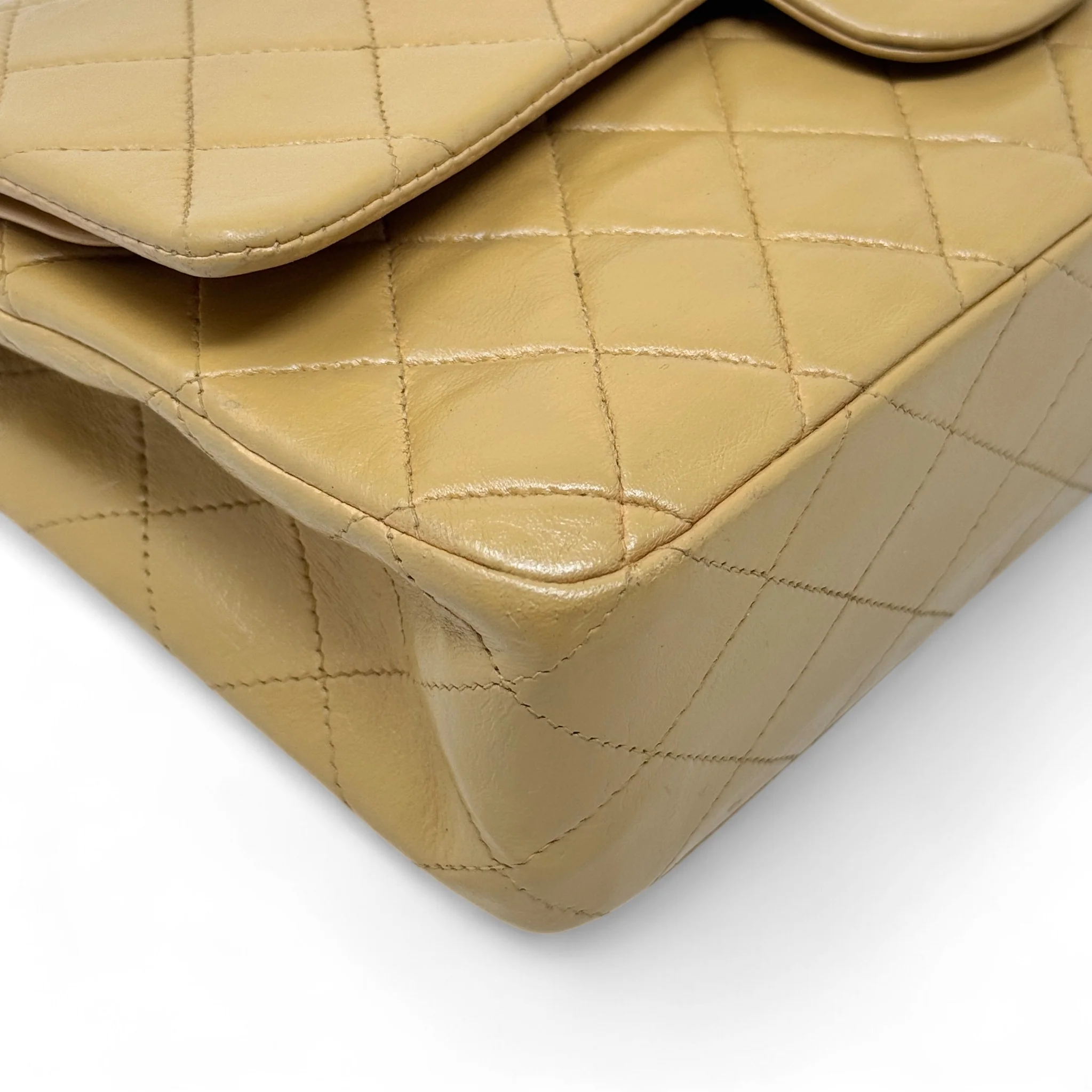 Chanel Beige Medium Vintage Classic Flap - Image 7
