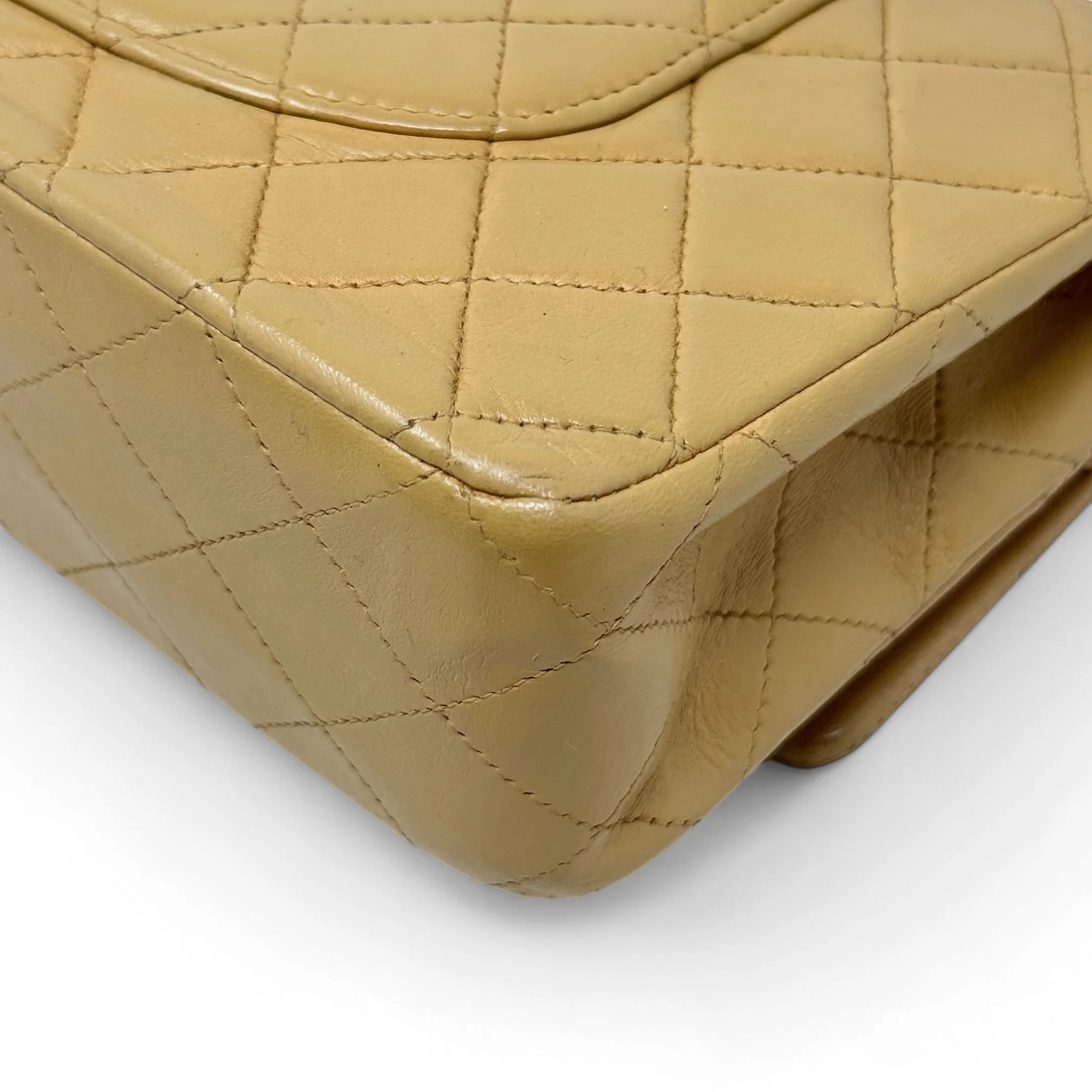 Chanel Beige Medium Vintage Classic Flap - Image 8