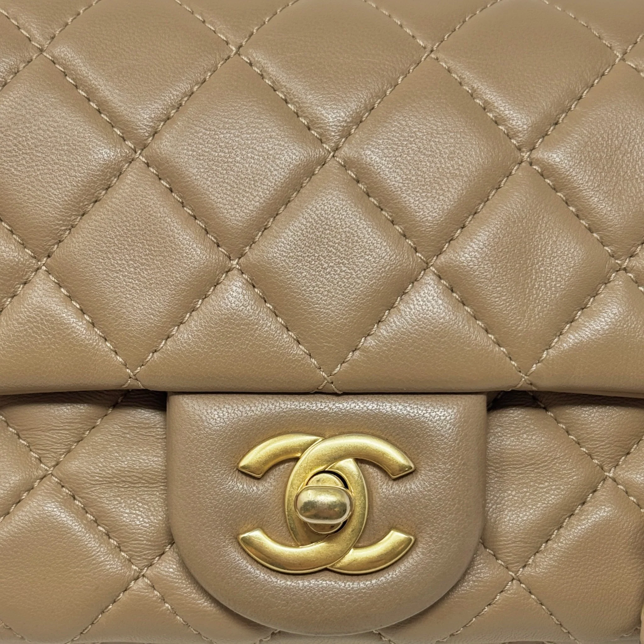 Chanel Beige Mini Pearl Crush Flap - Image 10