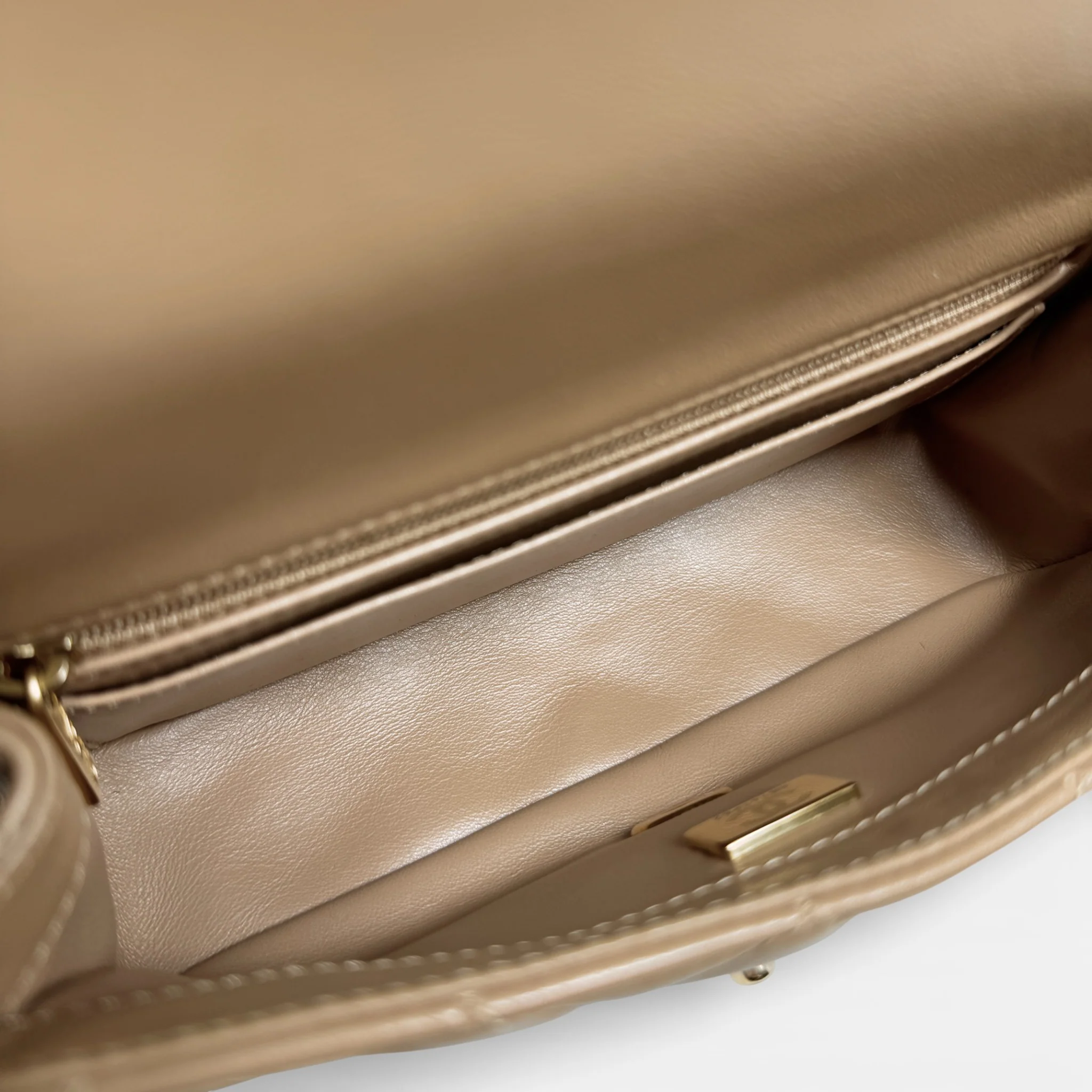 Chanel Beige Mini Pearl Crush Flap - Image 13