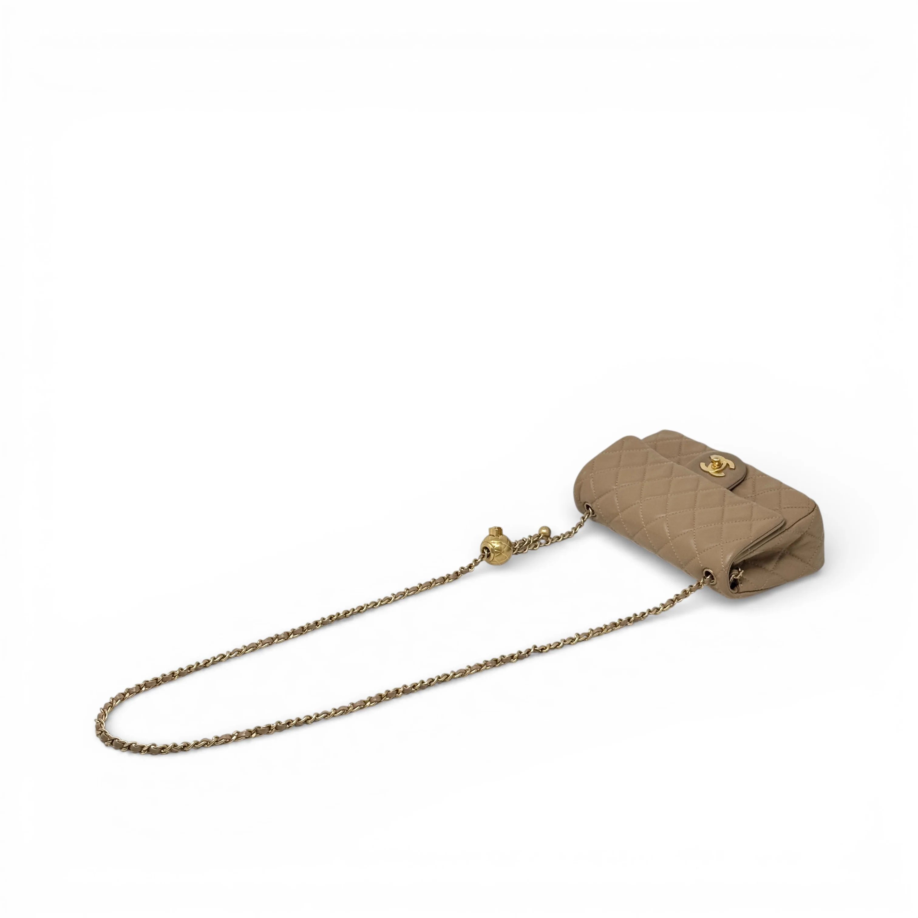 Chanel Beige Mini Pearl Crush Flap - Image 15