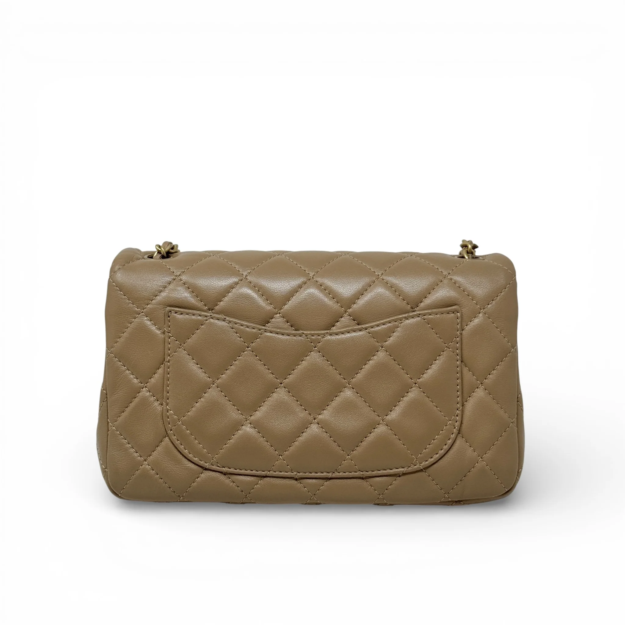 Chanel Beige Mini Pearl Crush Flap - Image 3