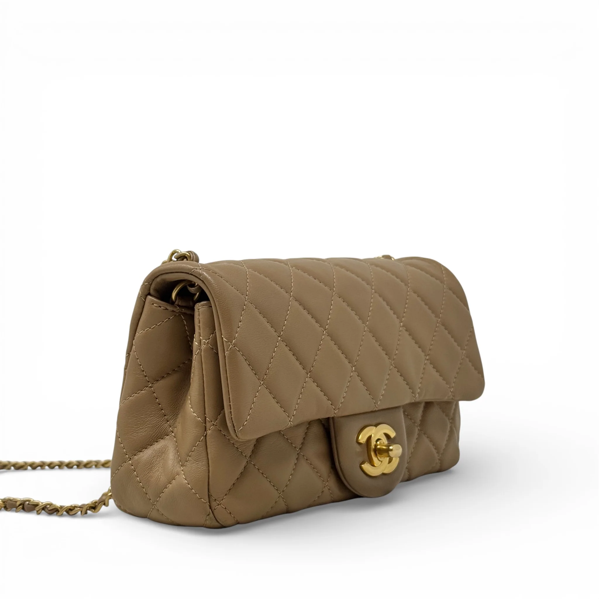 Chanel Beige Mini Pearl Crush Flap - Image 4