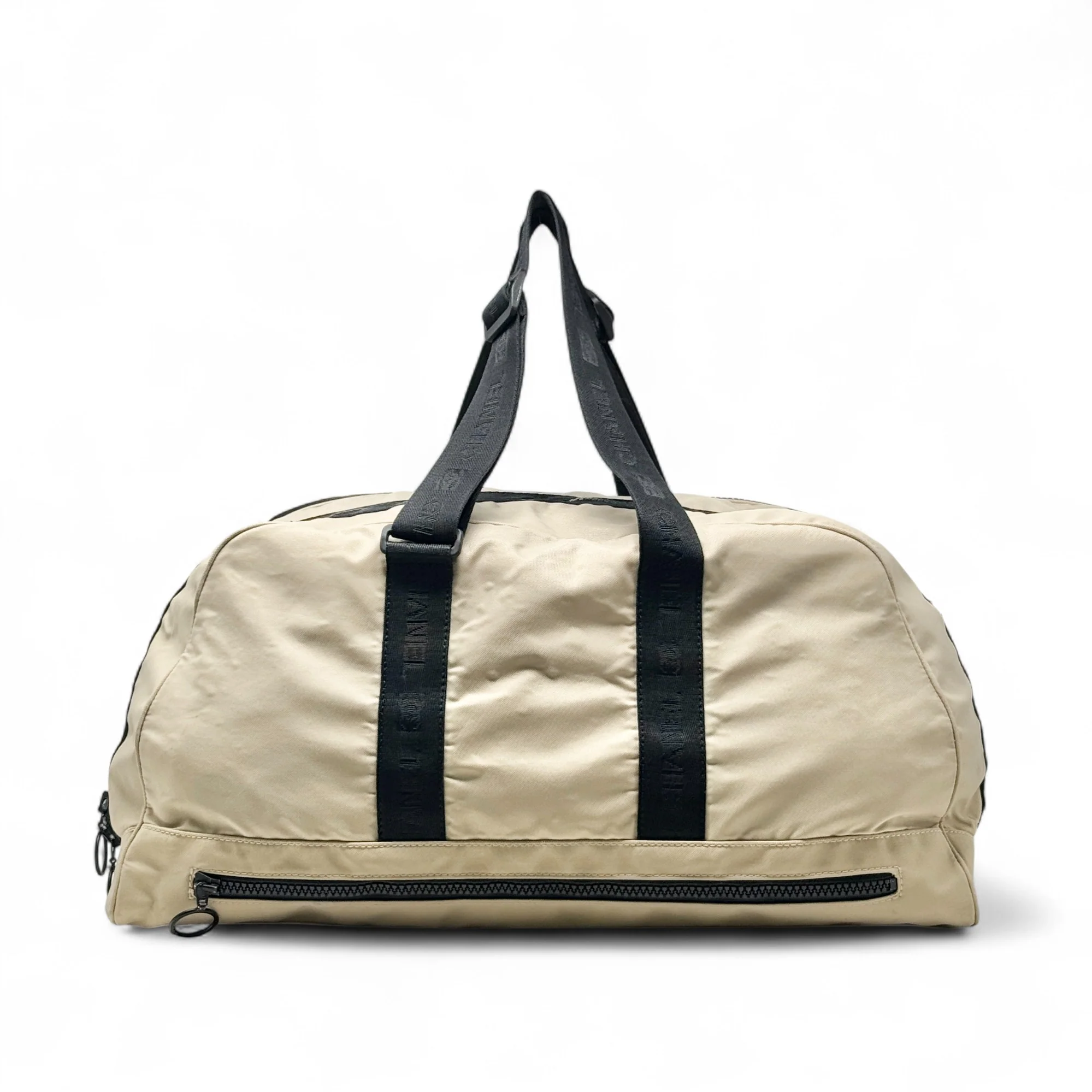 Chanel Beige Nylon Sports Duffle - Image 3
