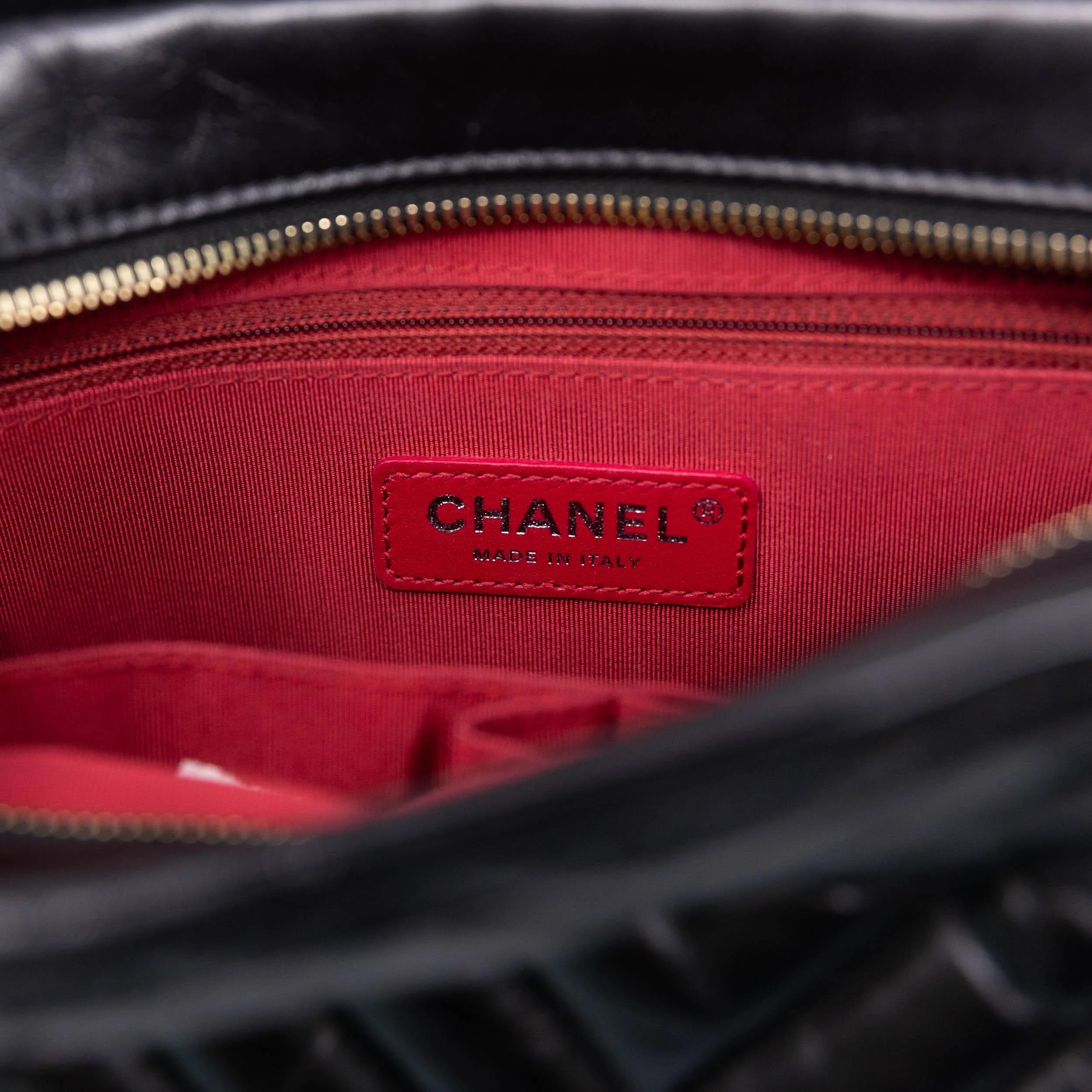 Chanel Black Chevron Medium Gabrielle Hobo - Image 12