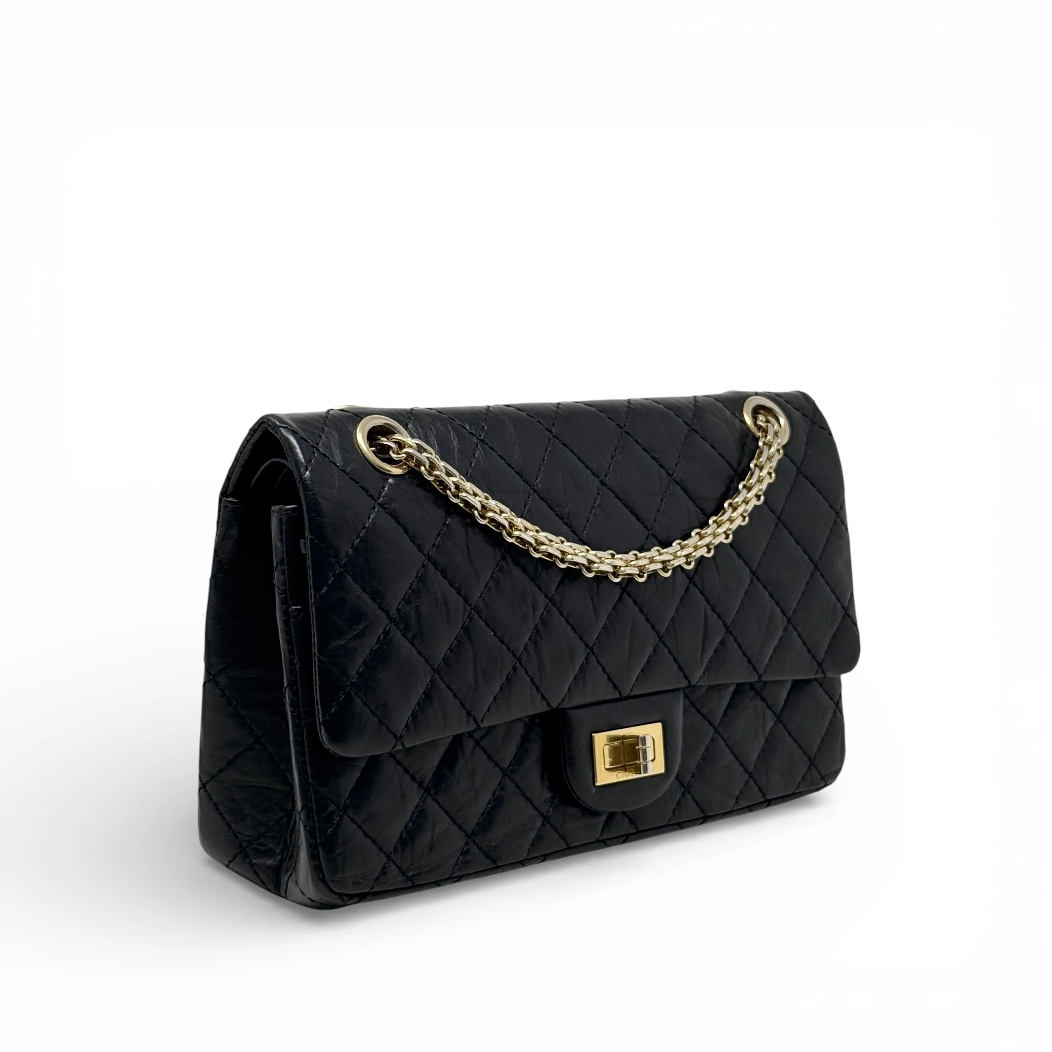 Chanel Black Calfskin 2.55 Reissue 225 - Image 4