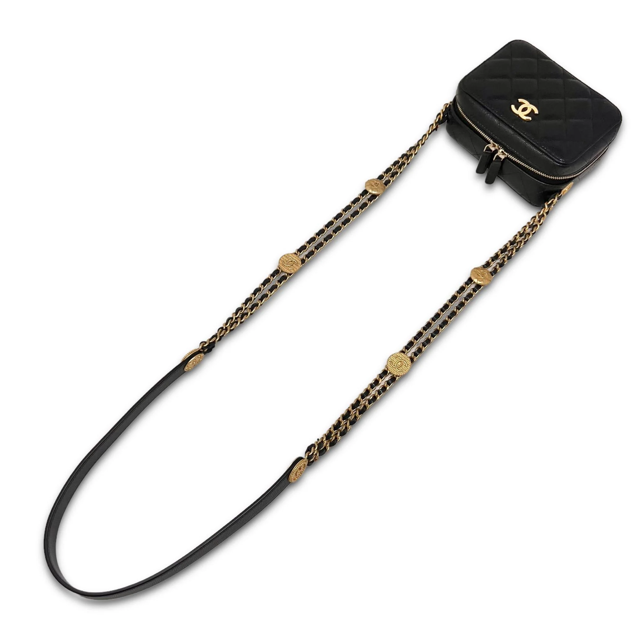 Chanel Black Caviar Twist Your Buttons Camera Bag - Image 10