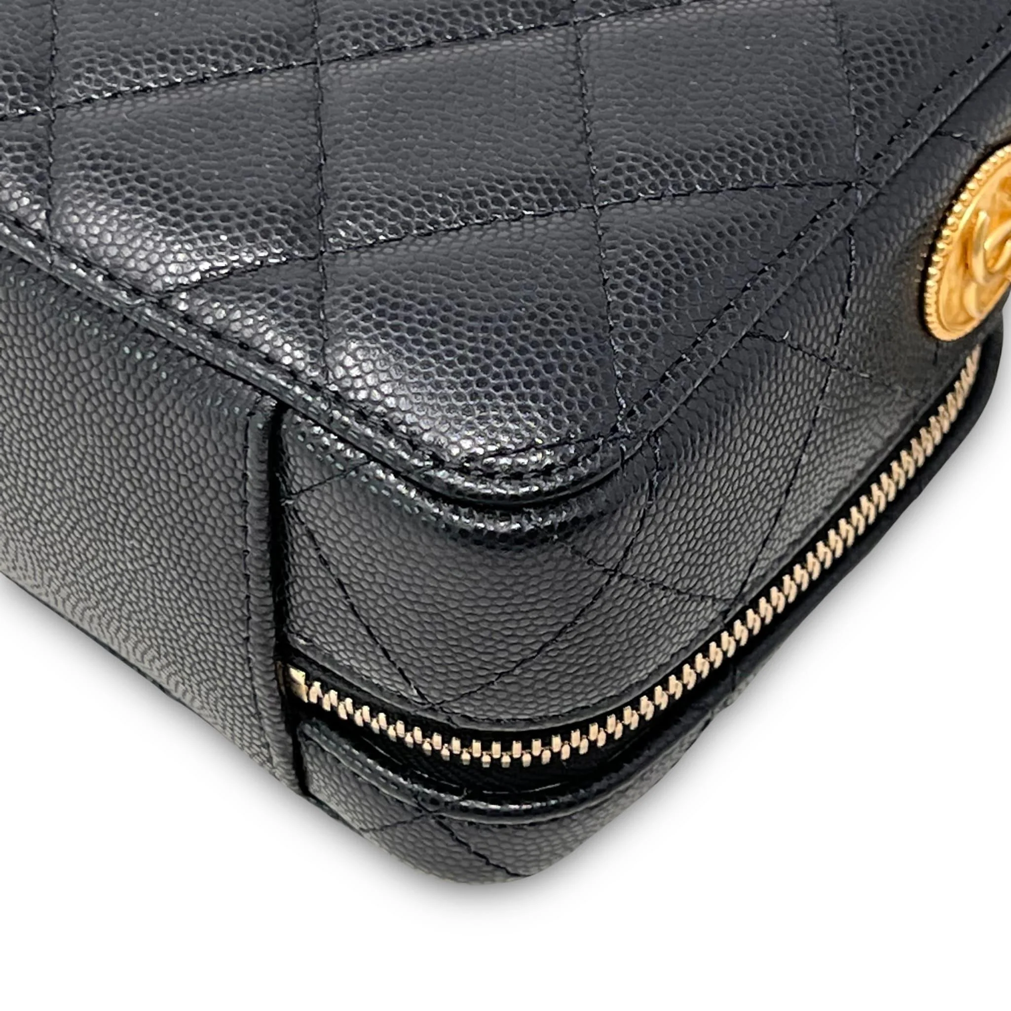 Chanel Black Caviar Twist Your Buttons Camera Bag - Image 7