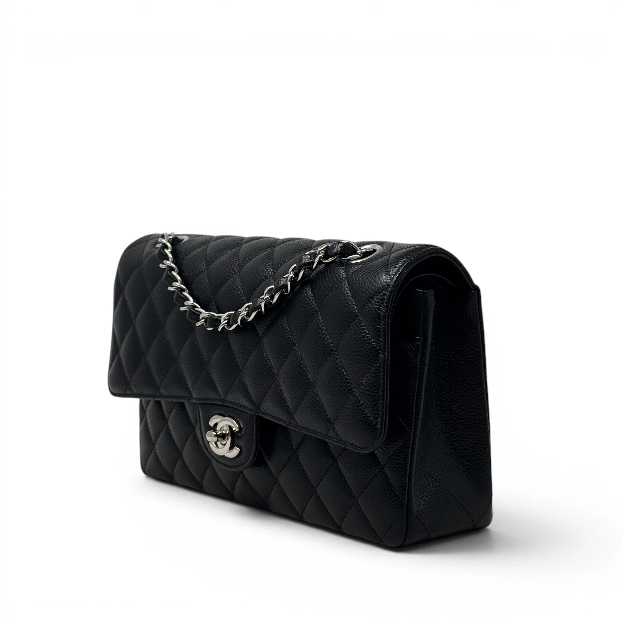 Chanel Black Caviar Medium Classic Flap - Image 2