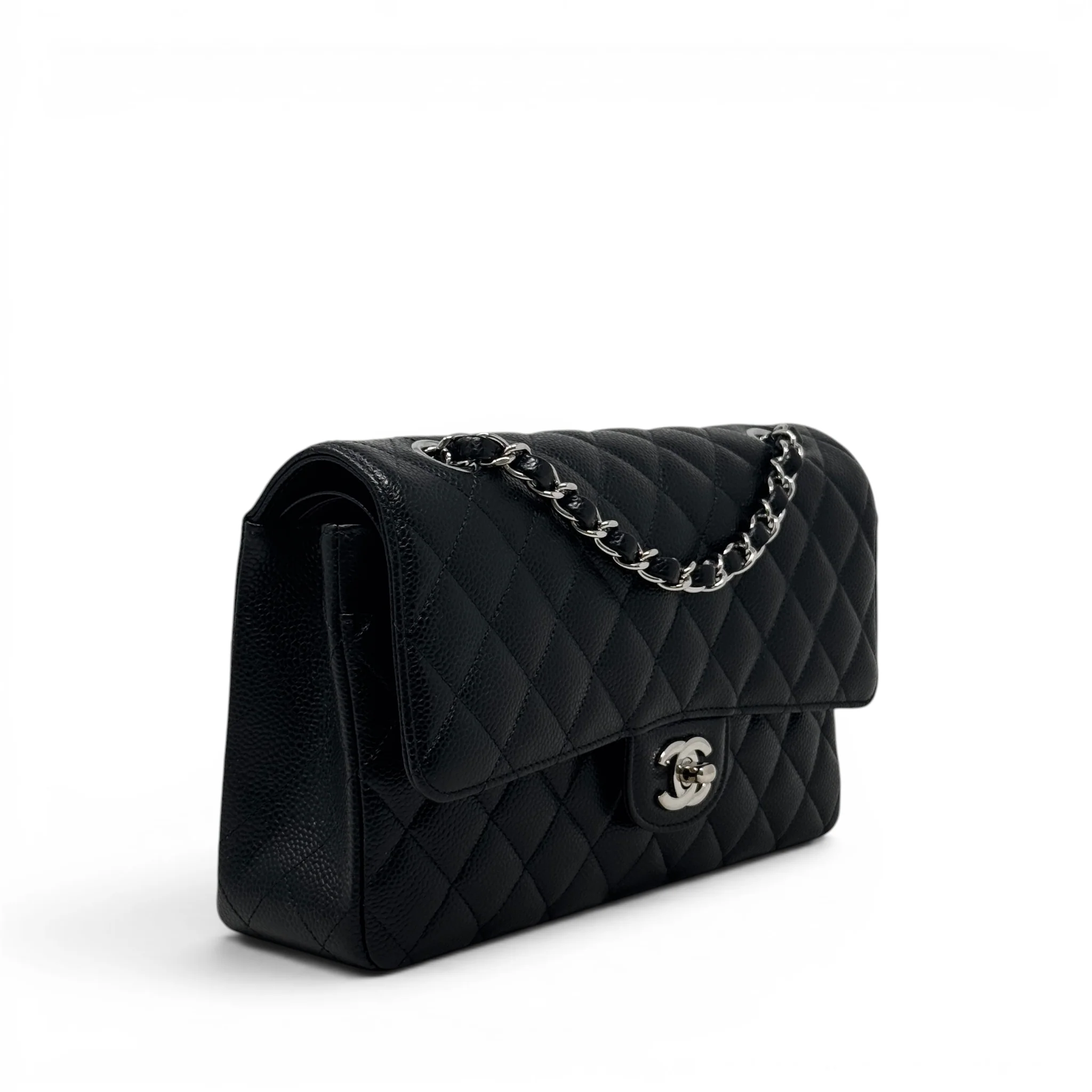 Chanel Black Caviar Medium Classic Flap - Image 4