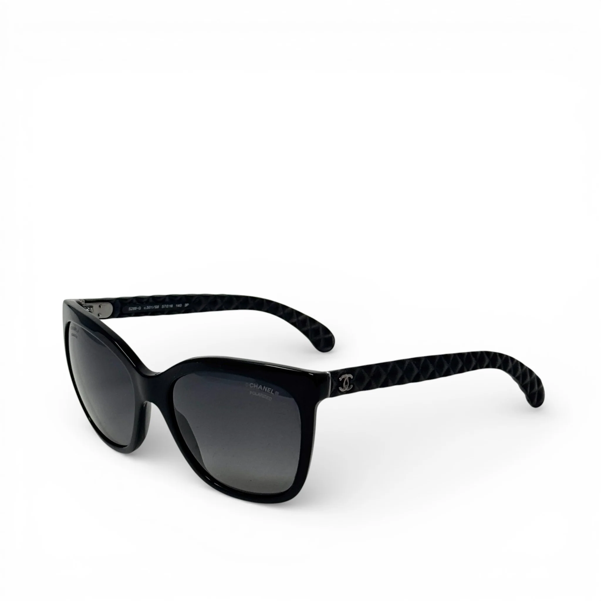 Chanel Black CC Logo Polarized Sunglasses 5288-Q - Image 2