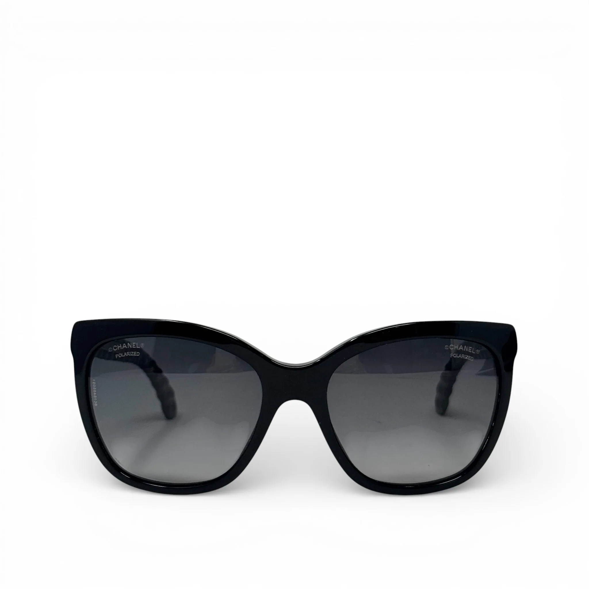 Chanel Black CC Logo Polarized Sunglasses 5288-Q - Image 5