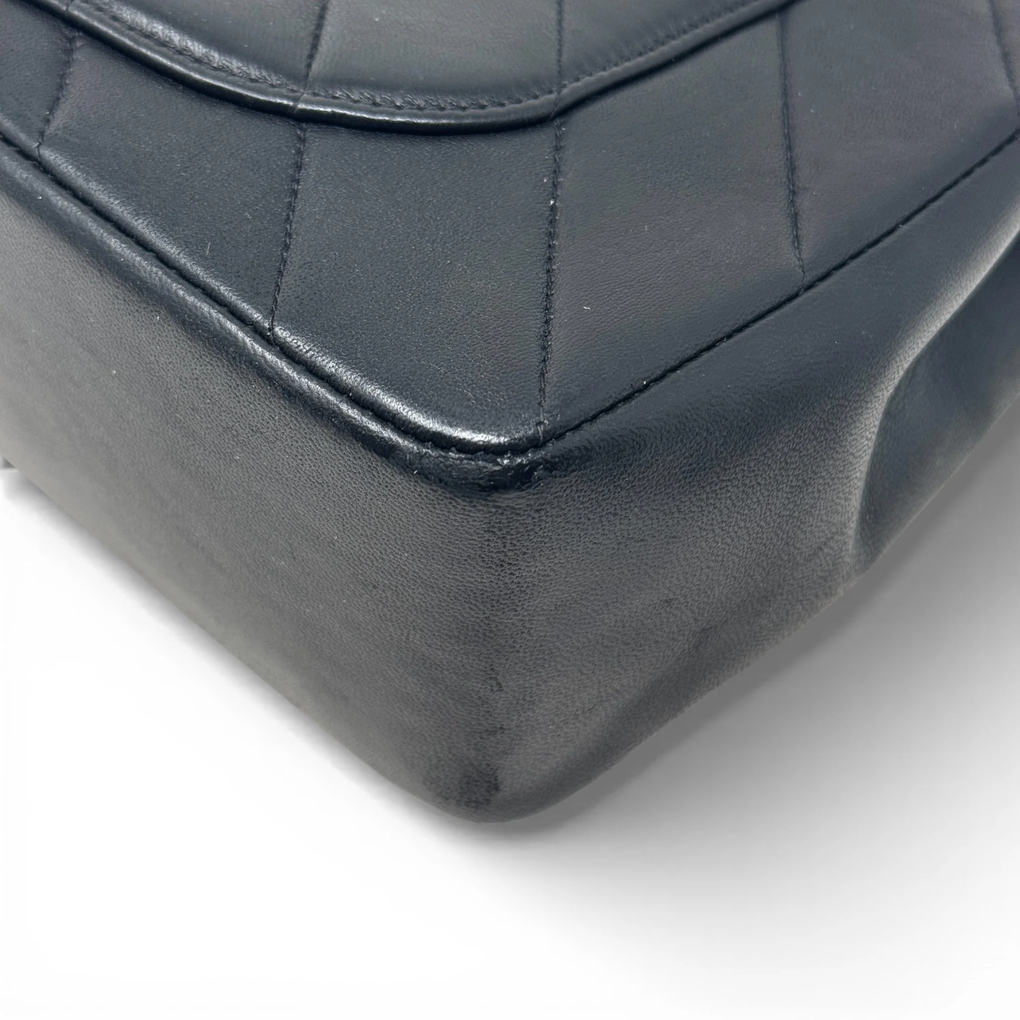 Chanel Black Chevron Vintage Top Handle Bag - Image 8