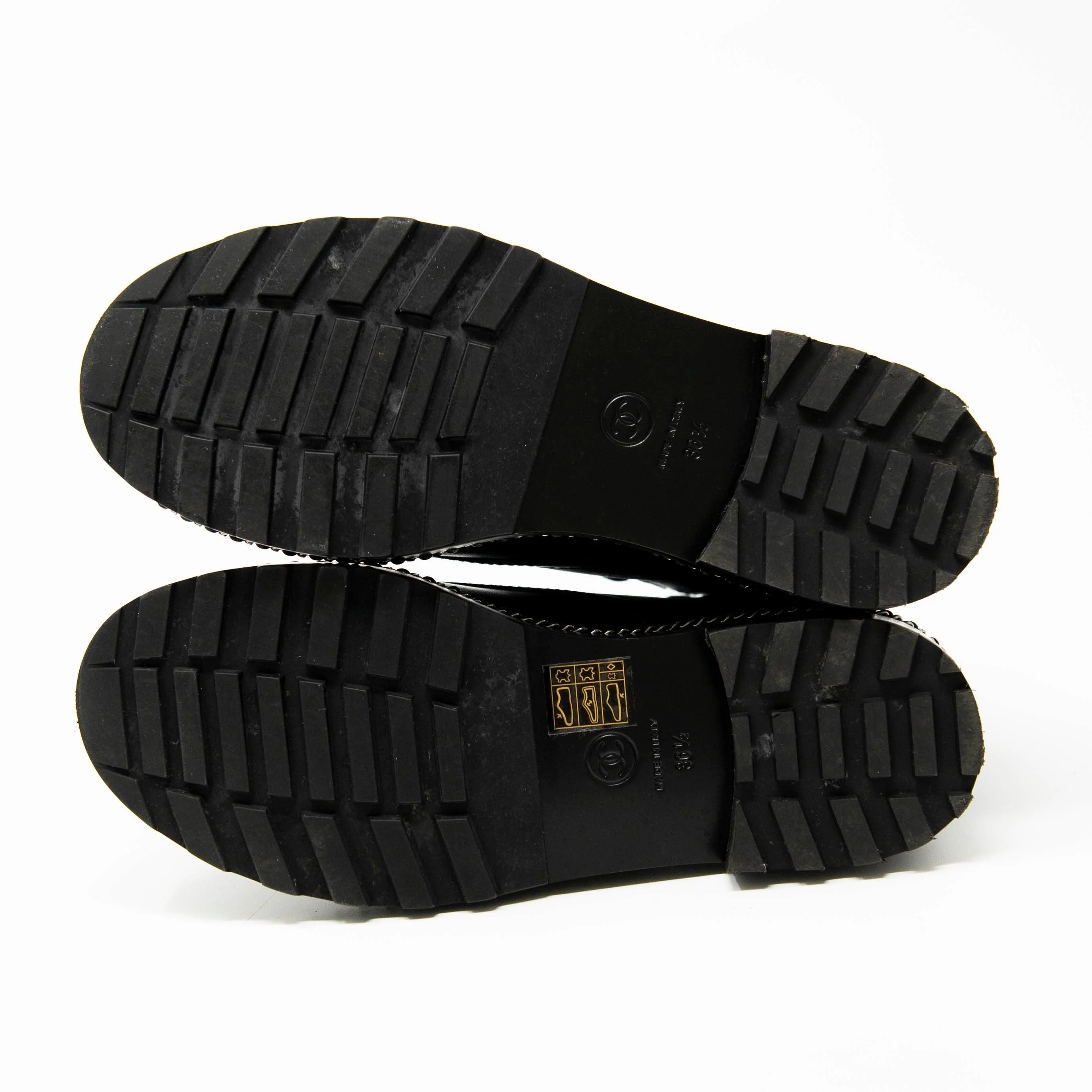 Chanel Black Combat Boots 36.5 - Image 7