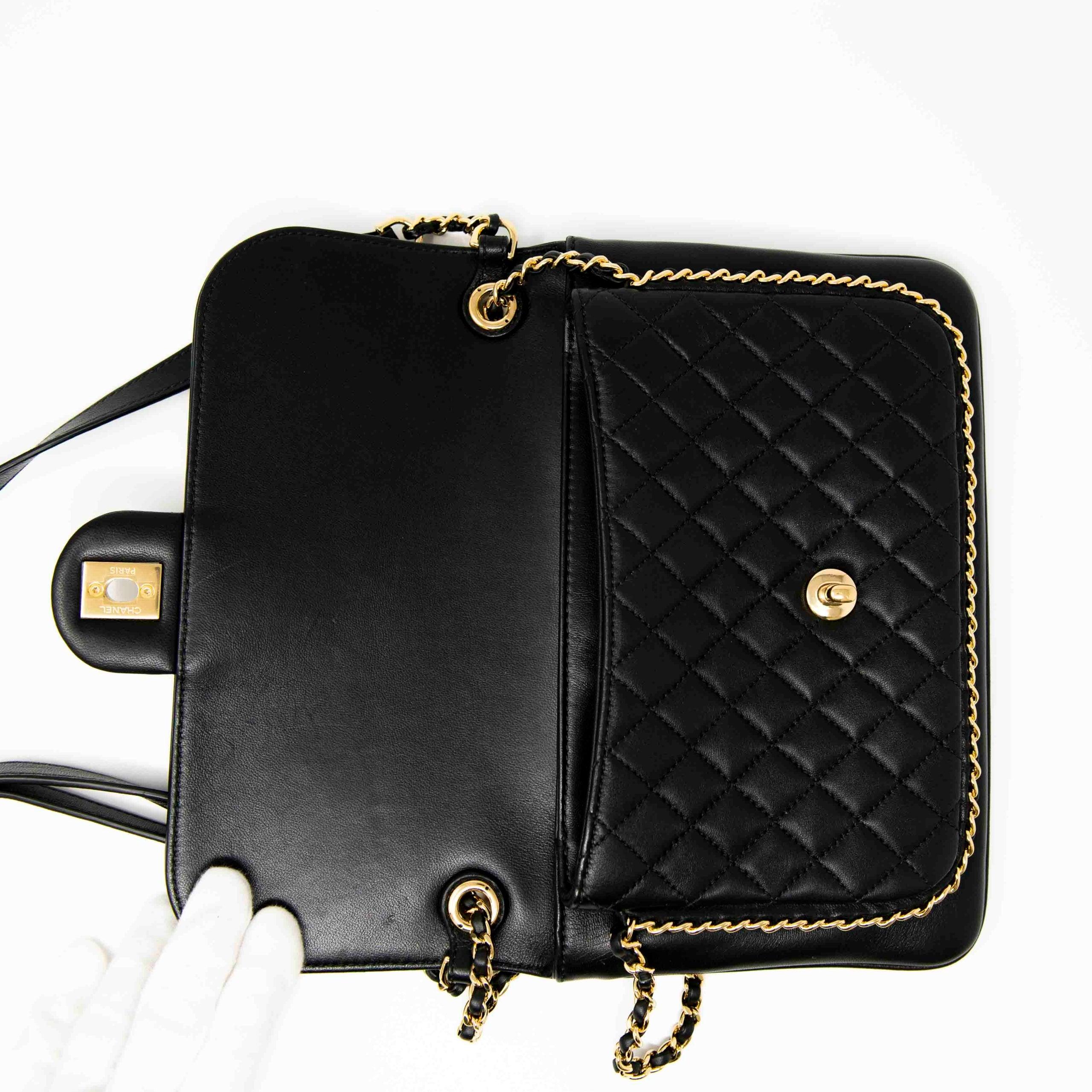 Chanel Black Unchained Flap - Image 10